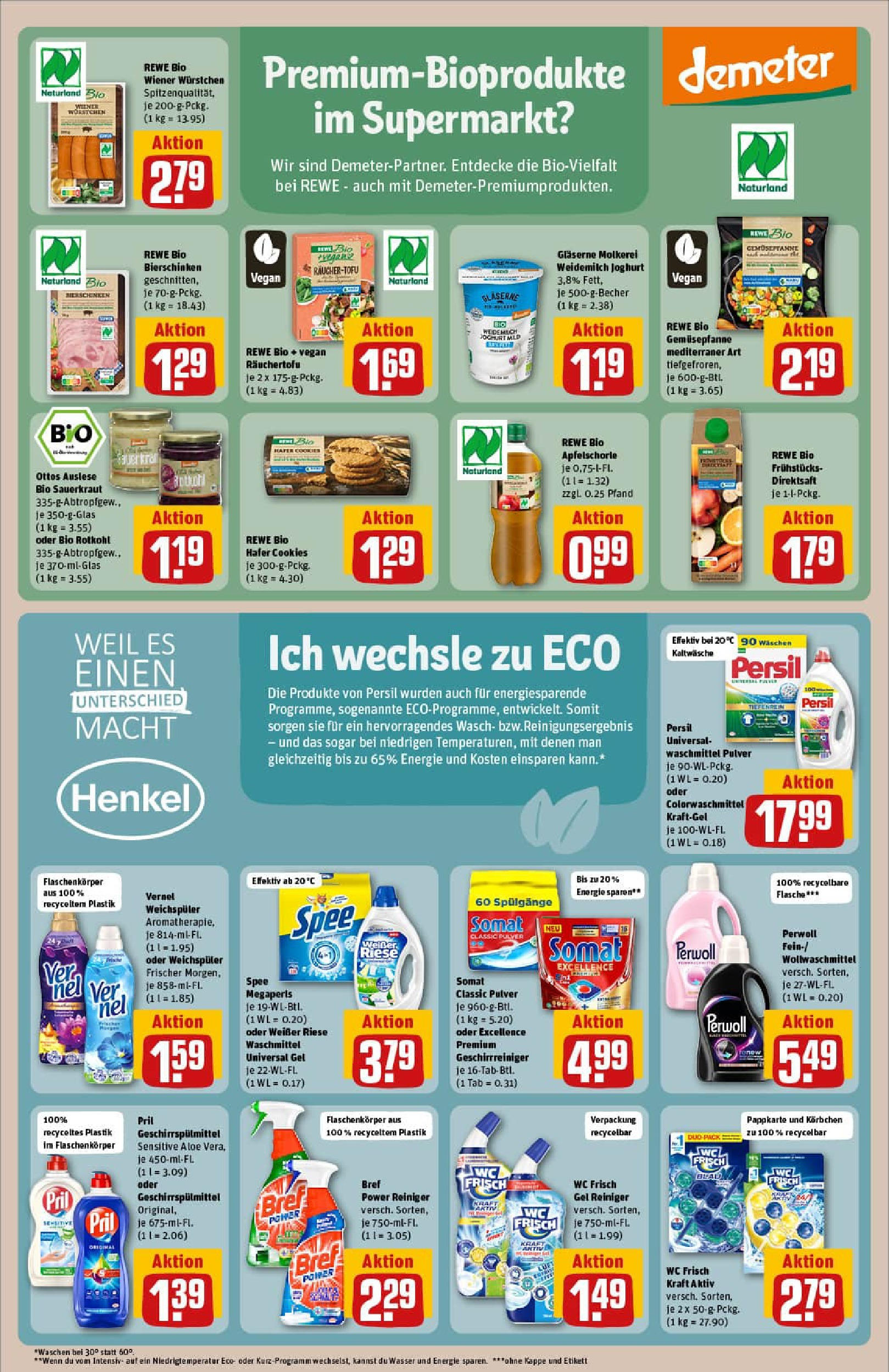 REWE Prospekt ab 14.09.2025 zum Blättern » Angebote | Seite: 17 | Produkte: Rotkohl, Joghurt, Vernel, Persil