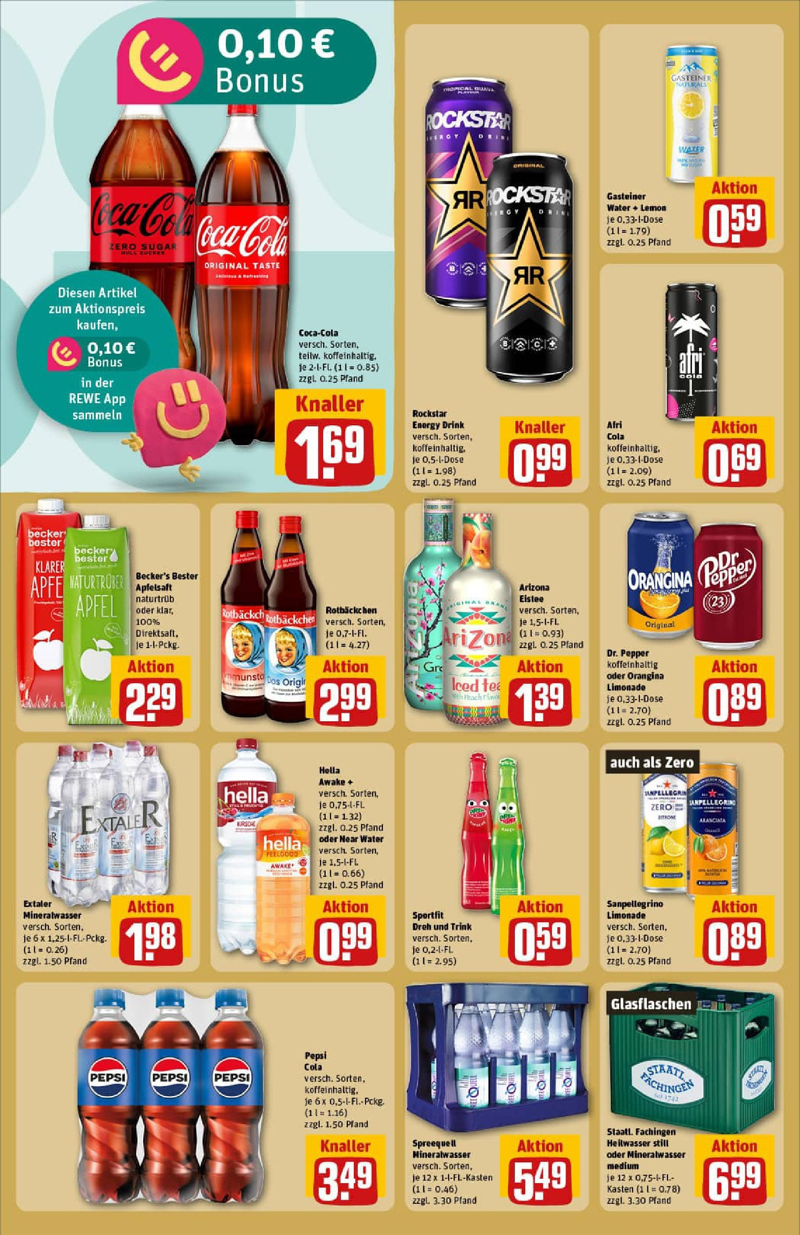 REWE Prospekt ab 14.09.2025 zum Blättern » Angebote | Seite: 18 | Produkte: Cola, Energy, Rockstar, Pepsi