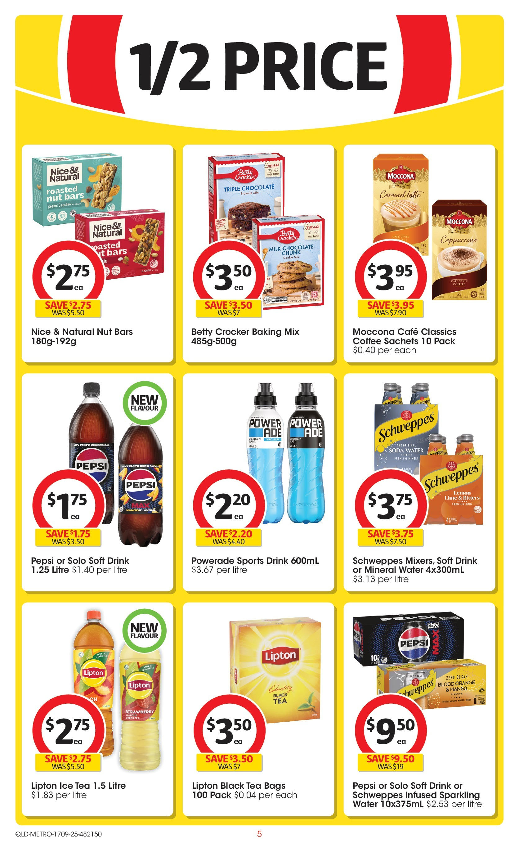 ﻿﻿Coles catalogue valid from 17/09/2025 > Online Australia | Page: 5 | Products: Butter, Chocolate, Tea, Moccona