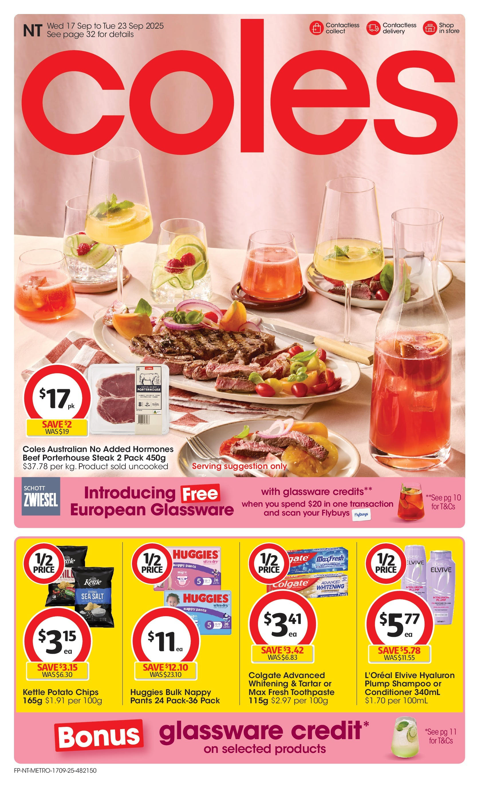 ﻿﻿Coles catalogue valid from 17/09/2025 > Online Australia | Page: 1 | Products: Beef, Chips, Pants, Steak