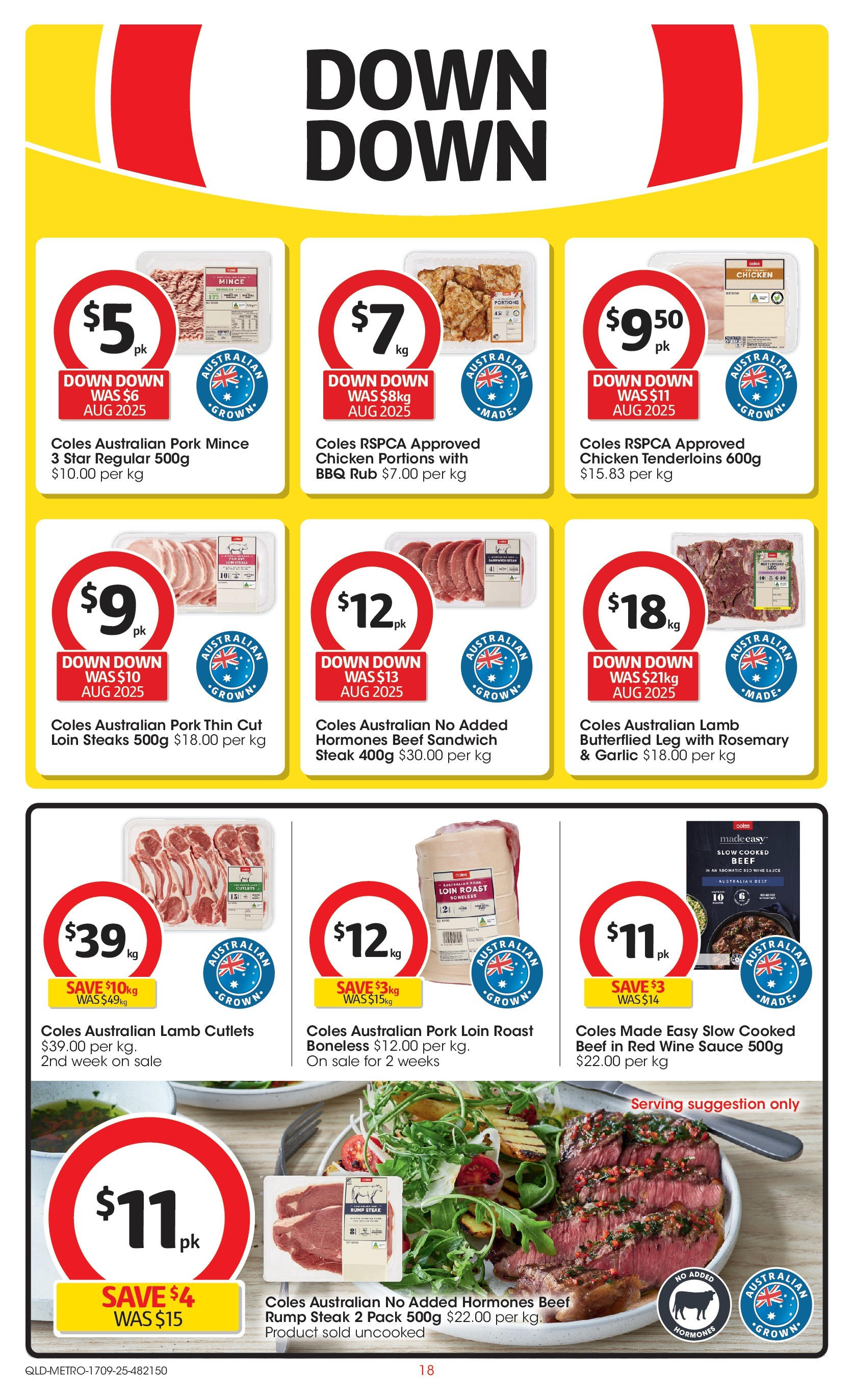 ﻿﻿Coles catalogue valid from 17/09/2025 > Online Australia | Page: 18 | Products: Pork, Beef, Steak, Sauce