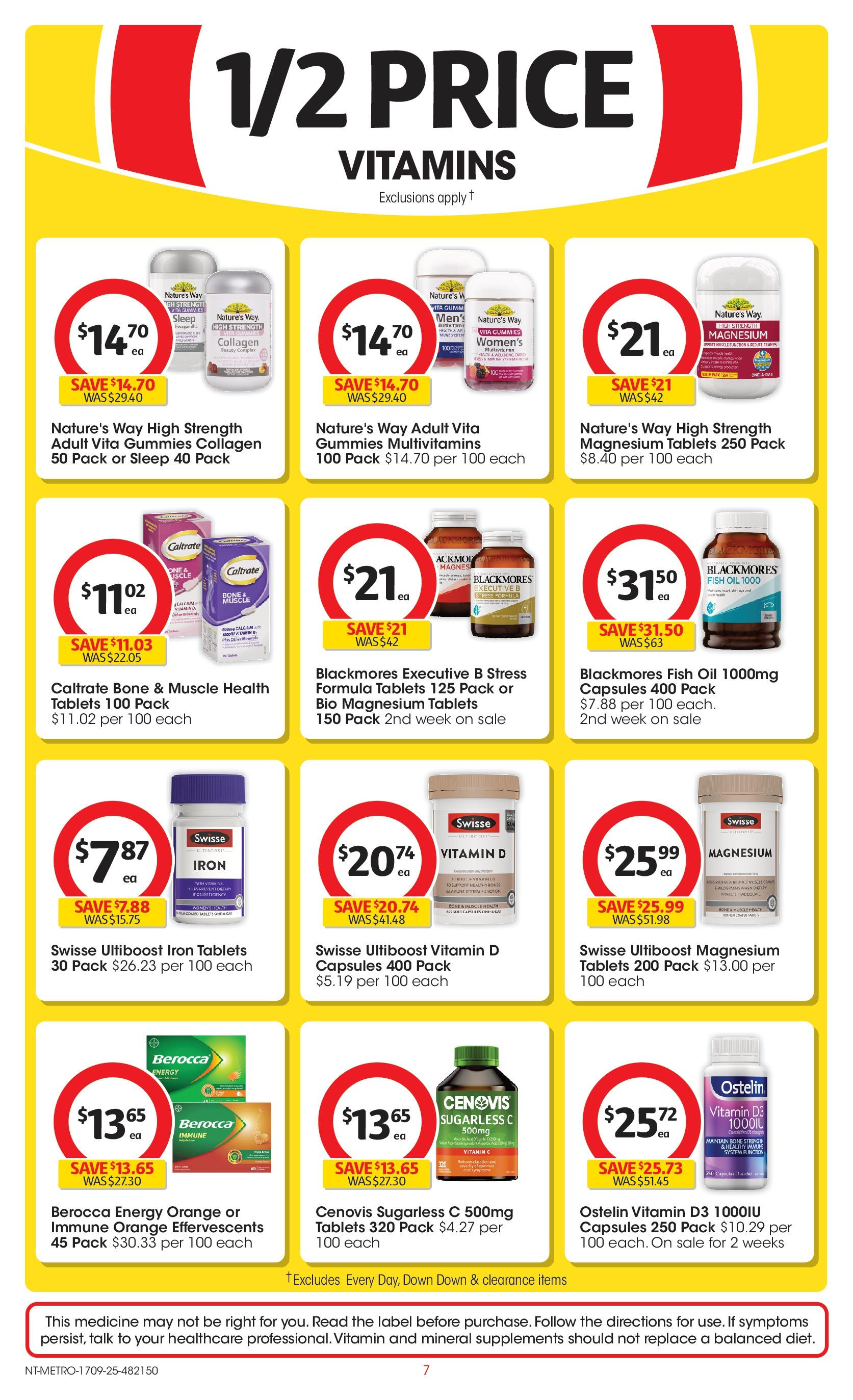 ﻿﻿Coles catalogue valid from 17/09/2025 > Online Australia | Page: 7 | Products: Fish, Collagen, Iron, UPS