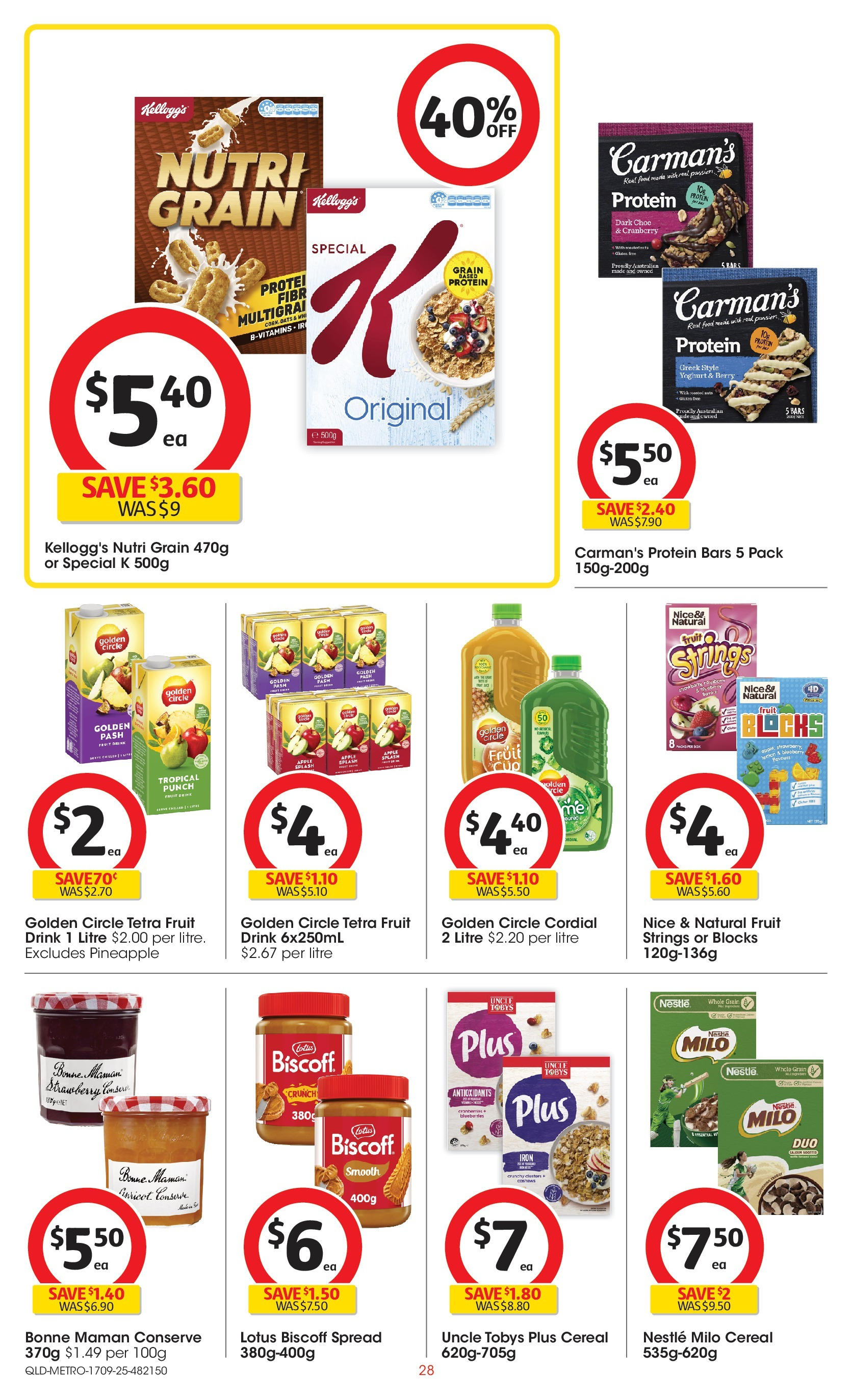 ﻿﻿Coles catalogue valid from 17/09/2025 > Online Australia | Page: 28 | Products: Yoghurt, Cereal, Lemon, Iron