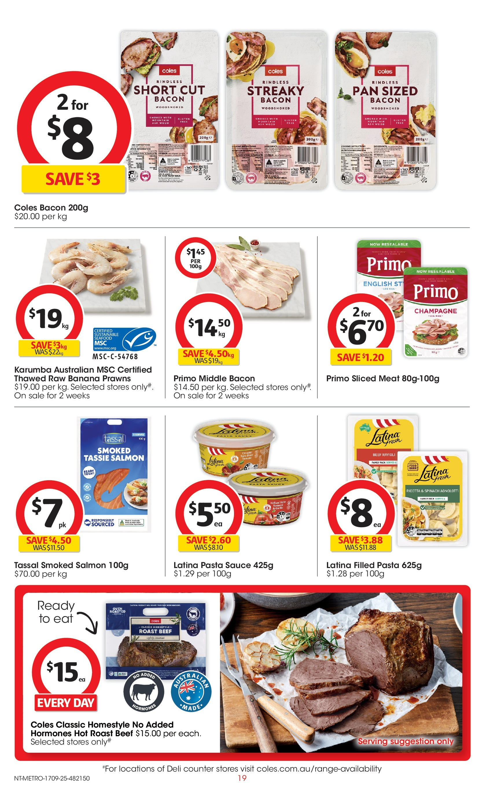 ﻿﻿Coles catalogue valid from 17/09/2025 > Online Australia | Page: 19 | Products: Wood, Salmon, Sustainable, Seafood