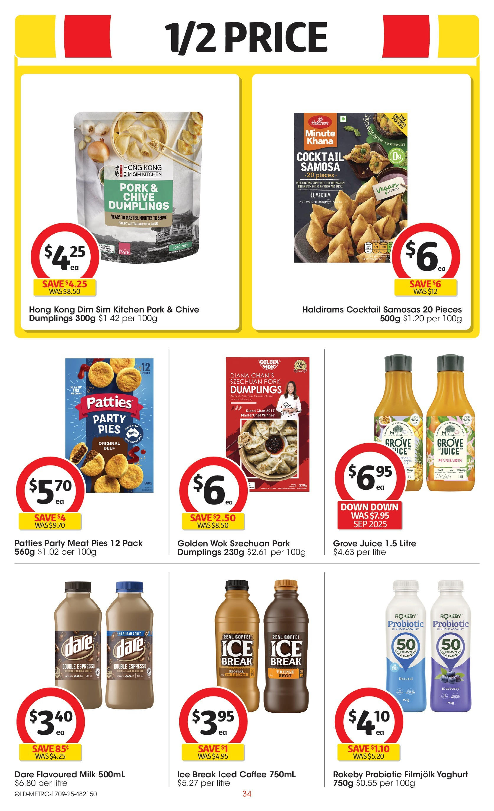 ﻿﻿Coles catalogue valid from 17/09/2025 > Online Australia | Page: 34 | Products: Milk, Pork, Beef, Pies
