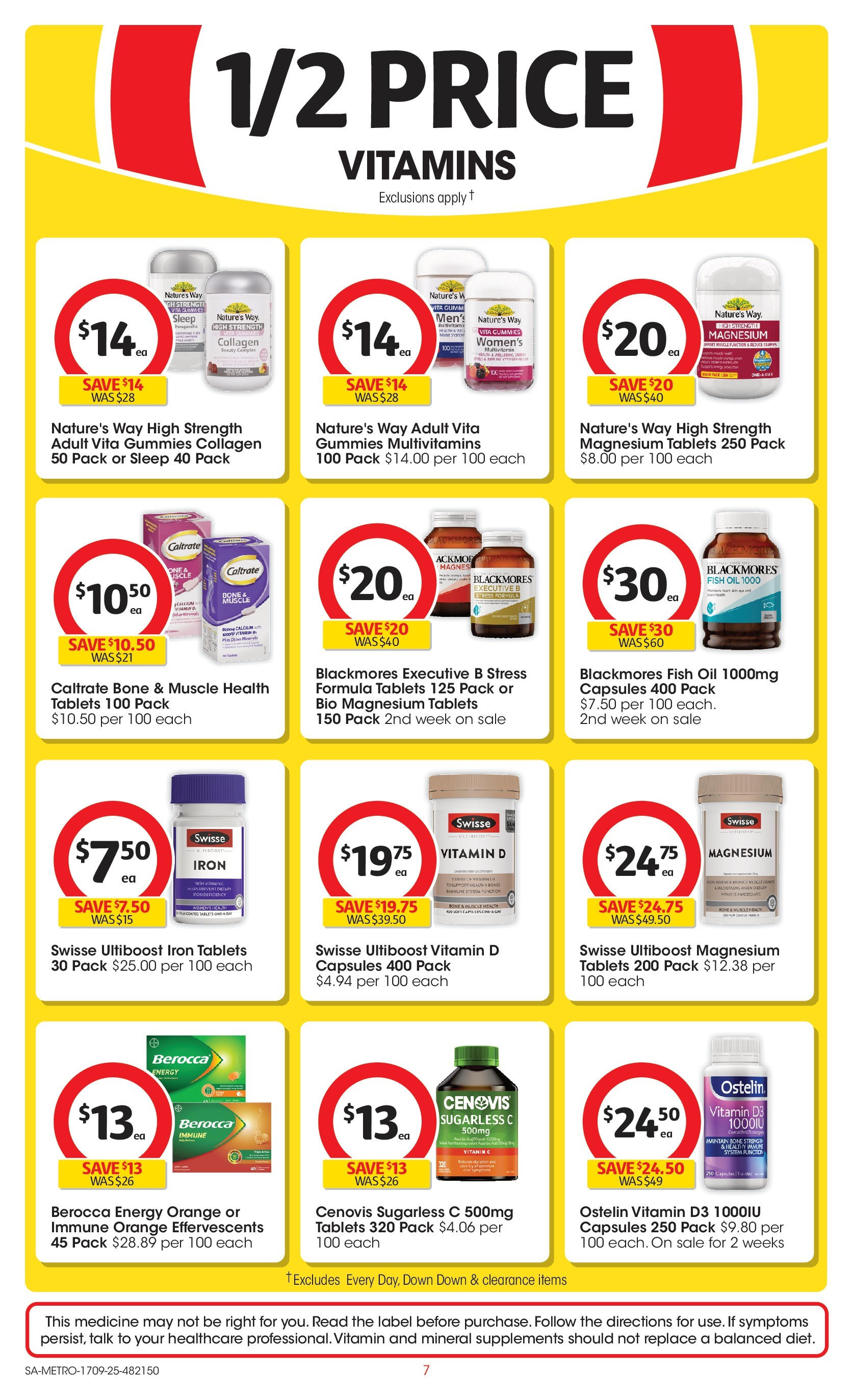 ﻿﻿Coles catalogue valid from 17/09/2025 > Online Australia | Page: 7 | Products: Oil, Fish oil, Collagen, Vitamin