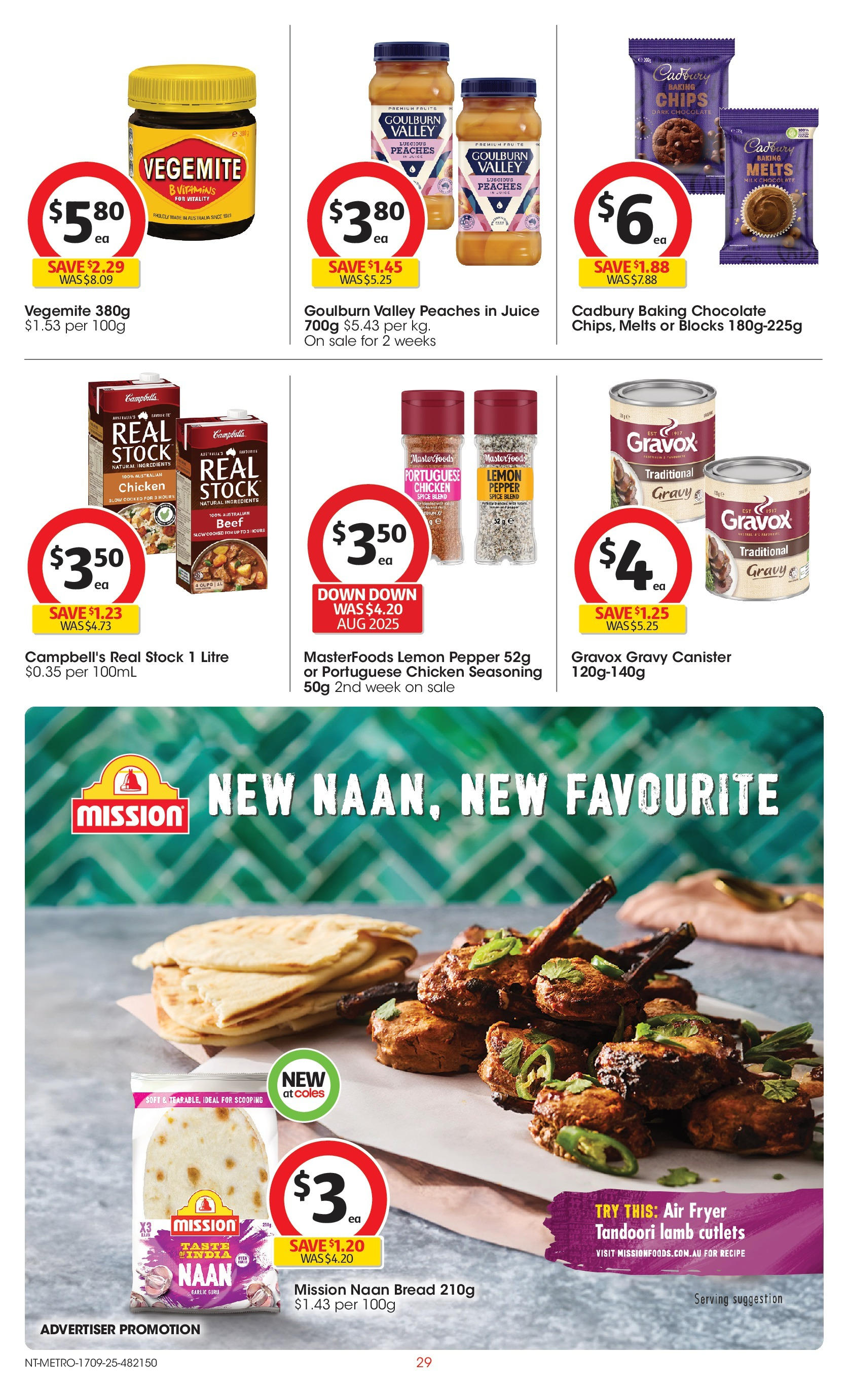 ﻿﻿Coles catalogue valid from 17/09/2025 > Online Australia | Page: 29 | Products: Lamb, Chips, Fruits, Garlic