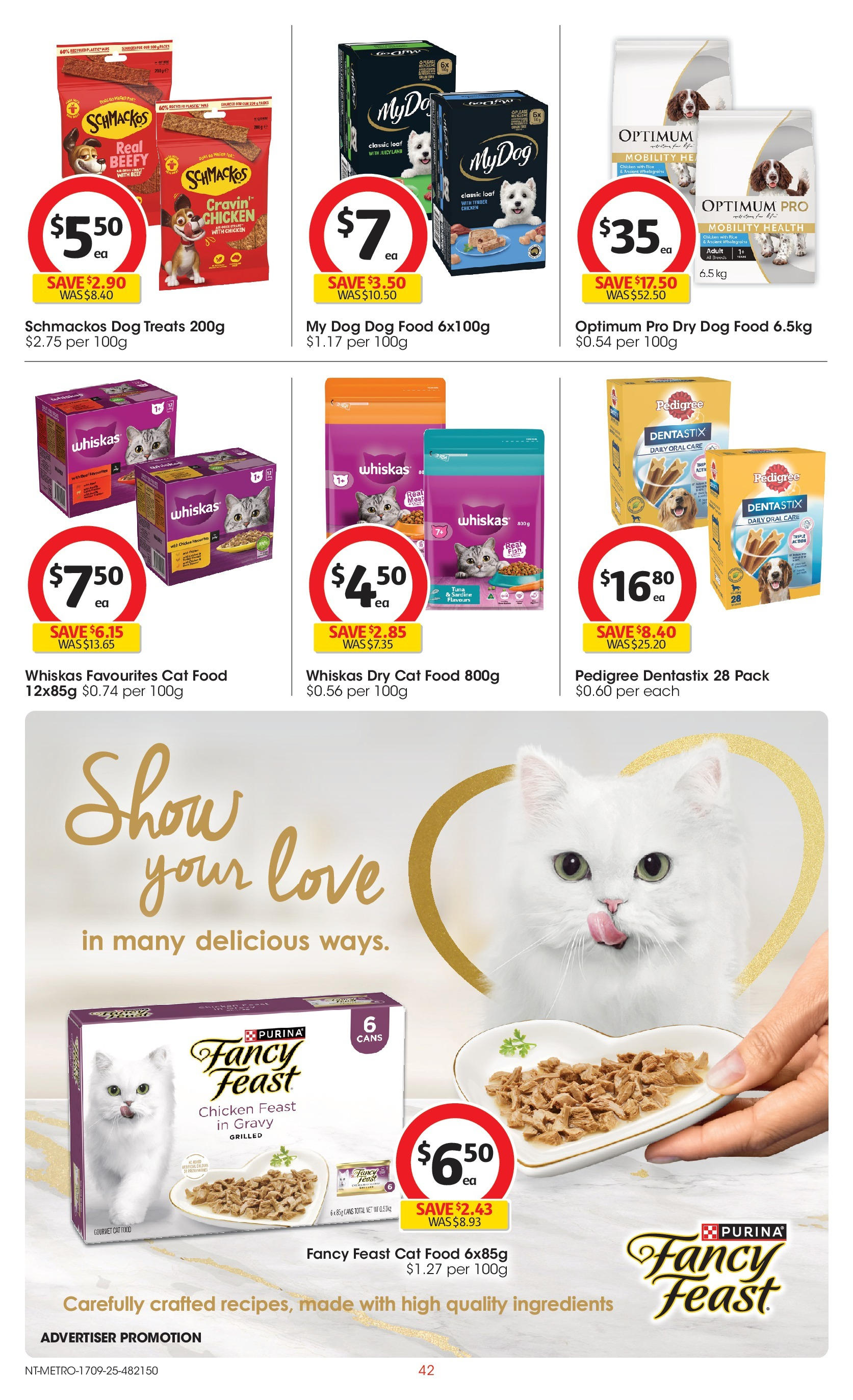 ﻿﻿Coles catalogue valid from 17/09/2025 > Online Australia | Page: 42 | Products: Chicken, Beef, Dog food, Tuna