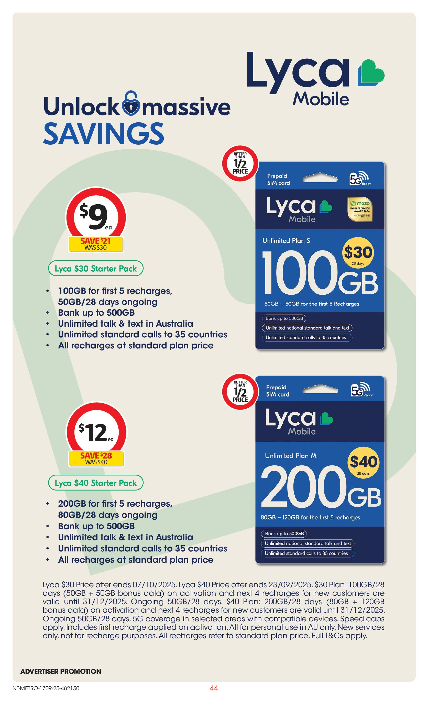 ﻿﻿Coles catalogue valid from 17/09/2025 > Online Australia | Page: 44 | Products: Mobile