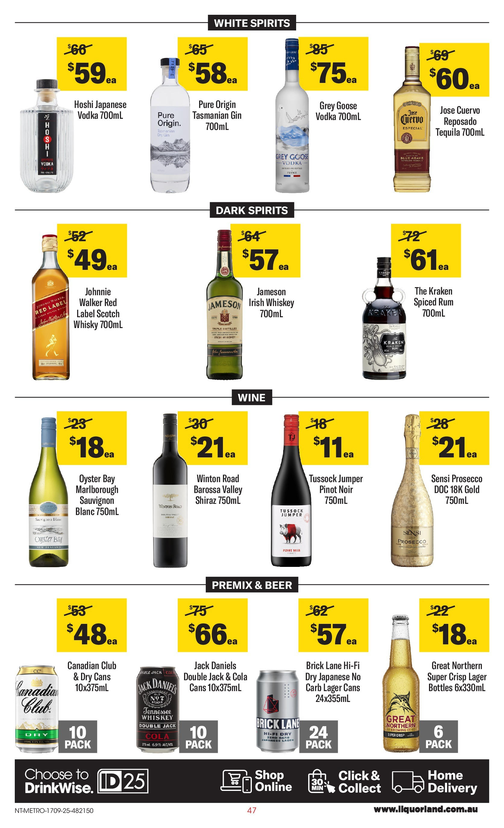 ﻿﻿Coles catalogue valid from 17/09/2025 > Online Australia | Page: 47 | Products: Beer, Gin, Whiskey, Rum
