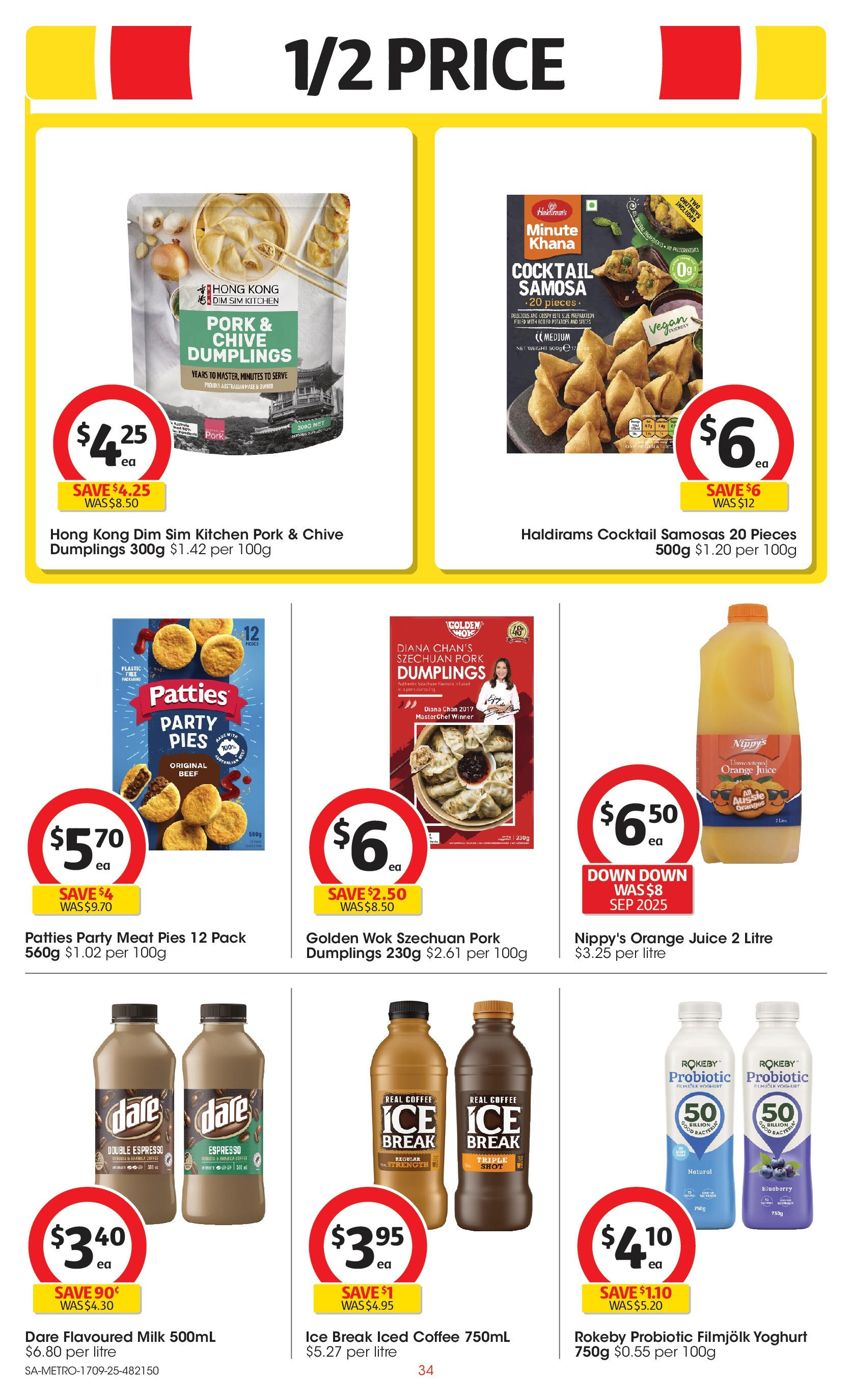 ﻿﻿Coles catalogue valid from 17/09/2025 > Online Australia | Page: 34 | Products: Milk, Yoghurt, Beef, Spices