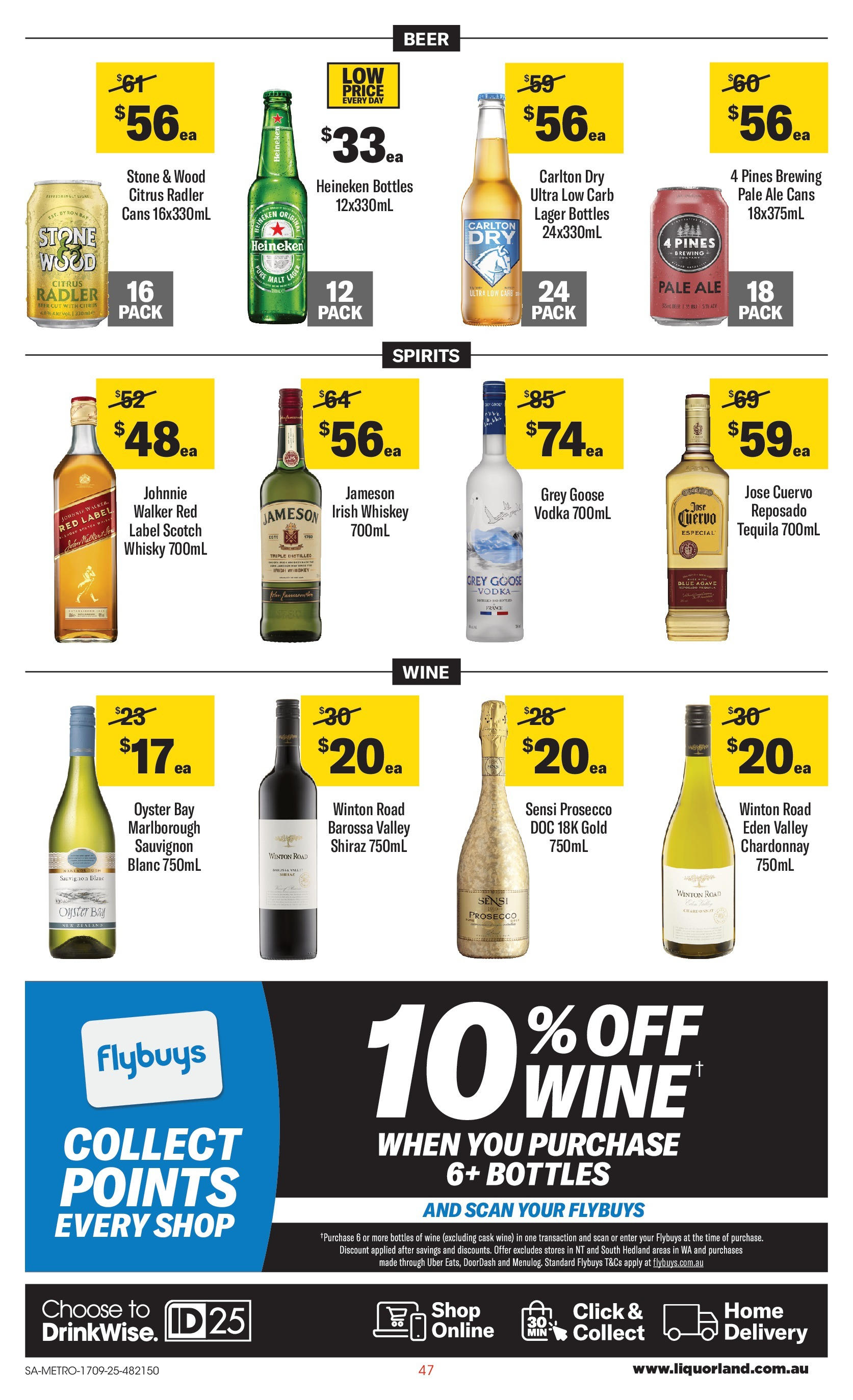 ﻿﻿Coles catalogue valid from 17/09/2025 > Online Australia | Page: 47 | Products: Wine, Vodka, Wood, Scotch