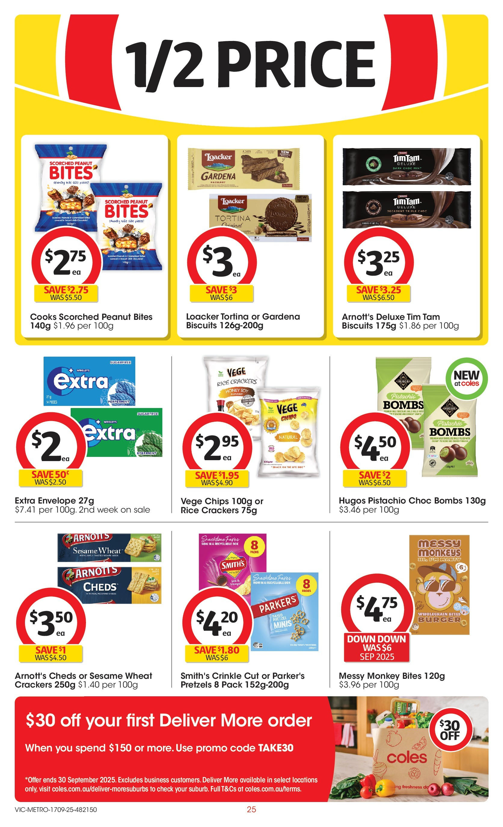 ﻿﻿Coles catalogue valid from 17/09/2025 > Online Australia | Page: 25 | Products: Box, Milk, Rice, Chips