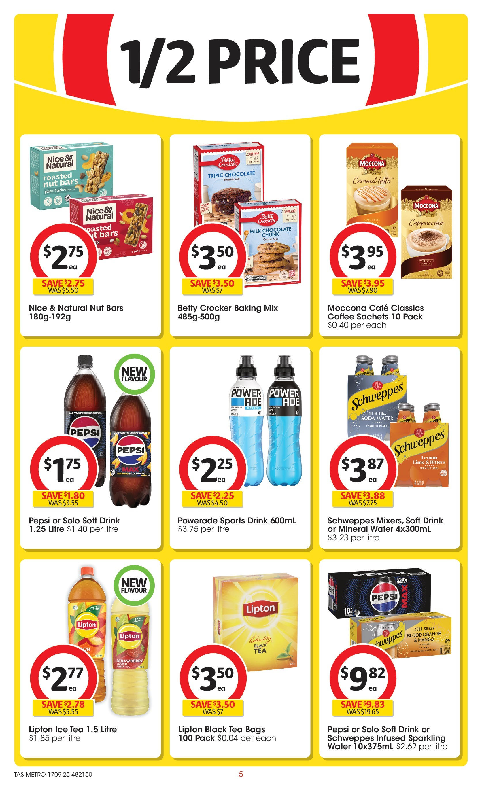 ﻿﻿Coles catalogue valid from 17/09/2025 > Online Australia | Page: 5 | Products: Milk, Coffee, Chocolate, Lime