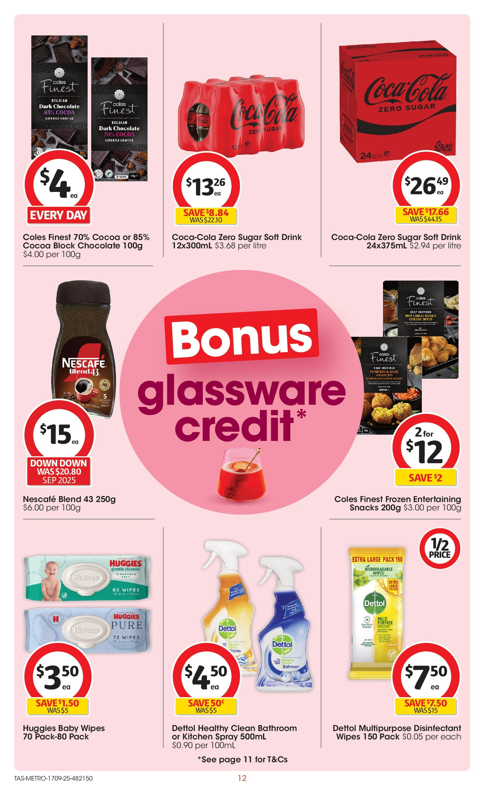 ﻿﻿Coles catalogue valid from 17/09/2025 > Online Australia | Page: 12 | Products: Cocoa, Nescafe, Multipurpose, Bathroom