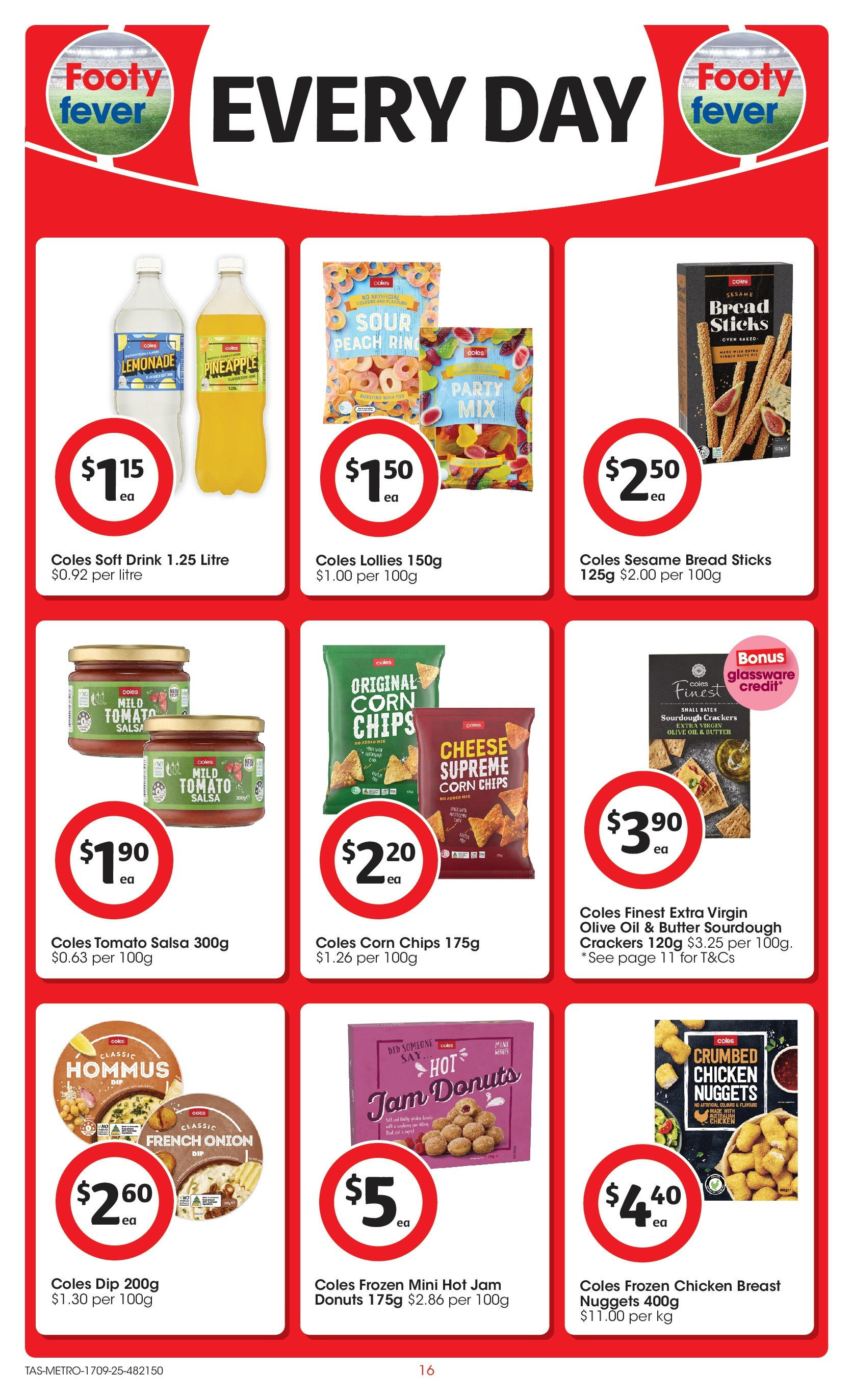 ﻿﻿Coles catalogue valid from 17/09/2025 > Online Australia | Page: 16 | Products: Oil, Bread, Olive oil, Salsa