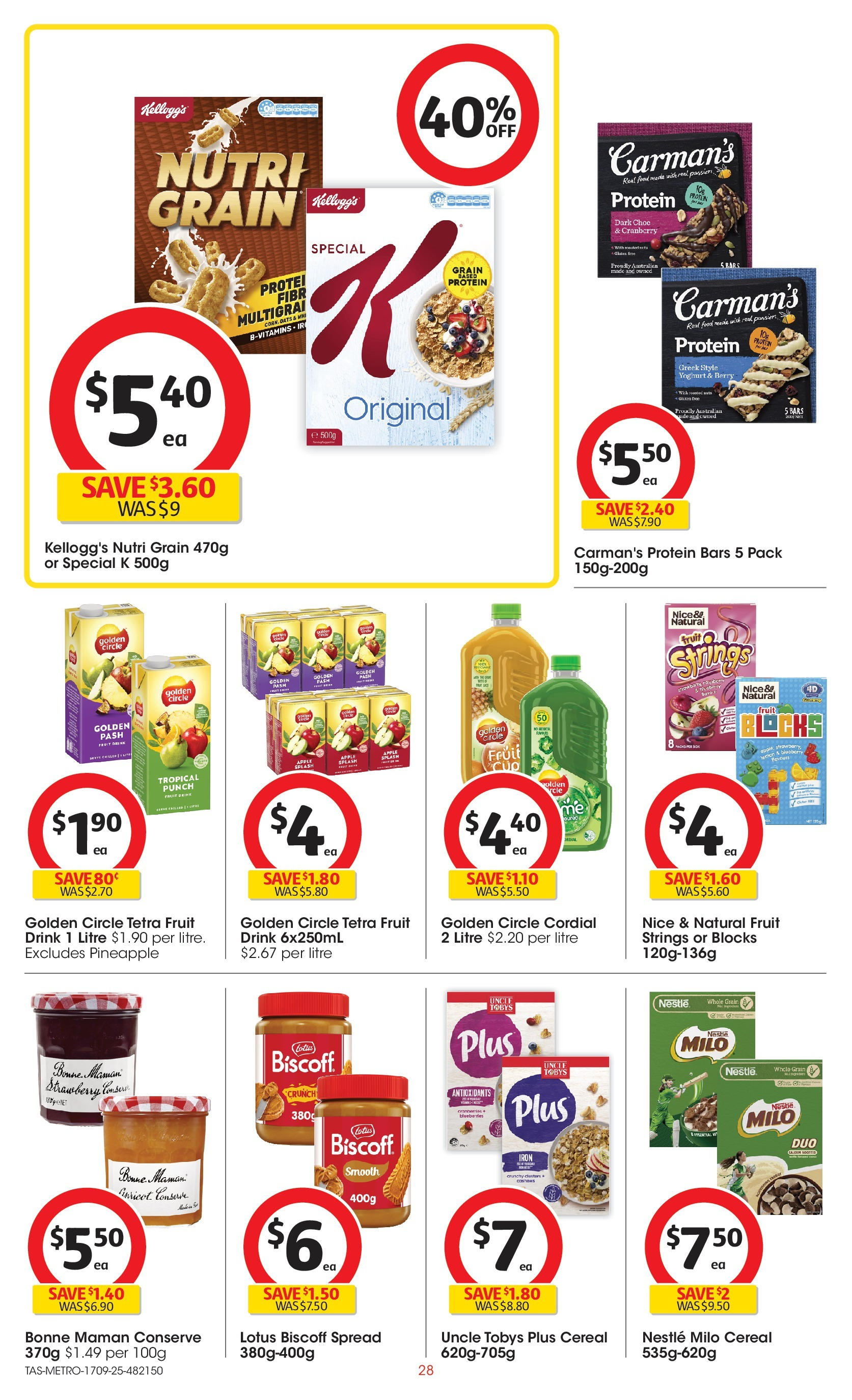 ﻿﻿Coles catalogue valid from 17/09/2025 > Online Australia | Page: 28 | Products: Yoghurt, Cereal, Blueberries, Iron