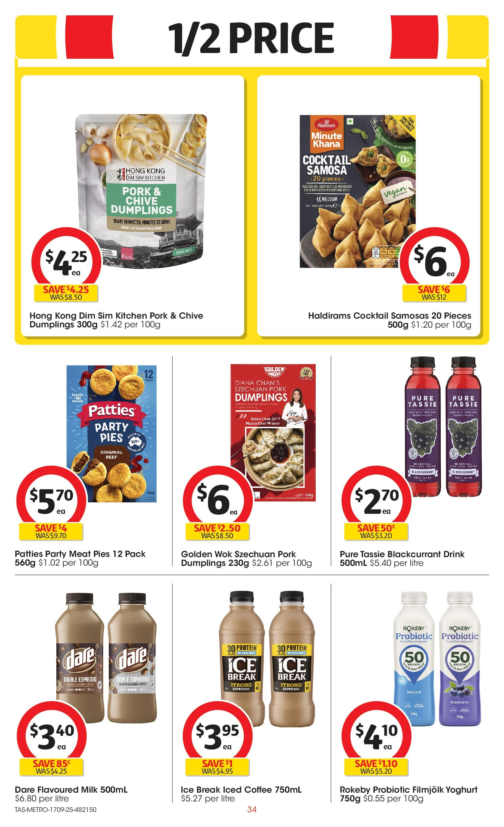 ﻿﻿Coles catalogue valid from 17/09/2025 > Online Australia | Page: 34 | Products: Yoghurt, Coffee, Beef, Pies