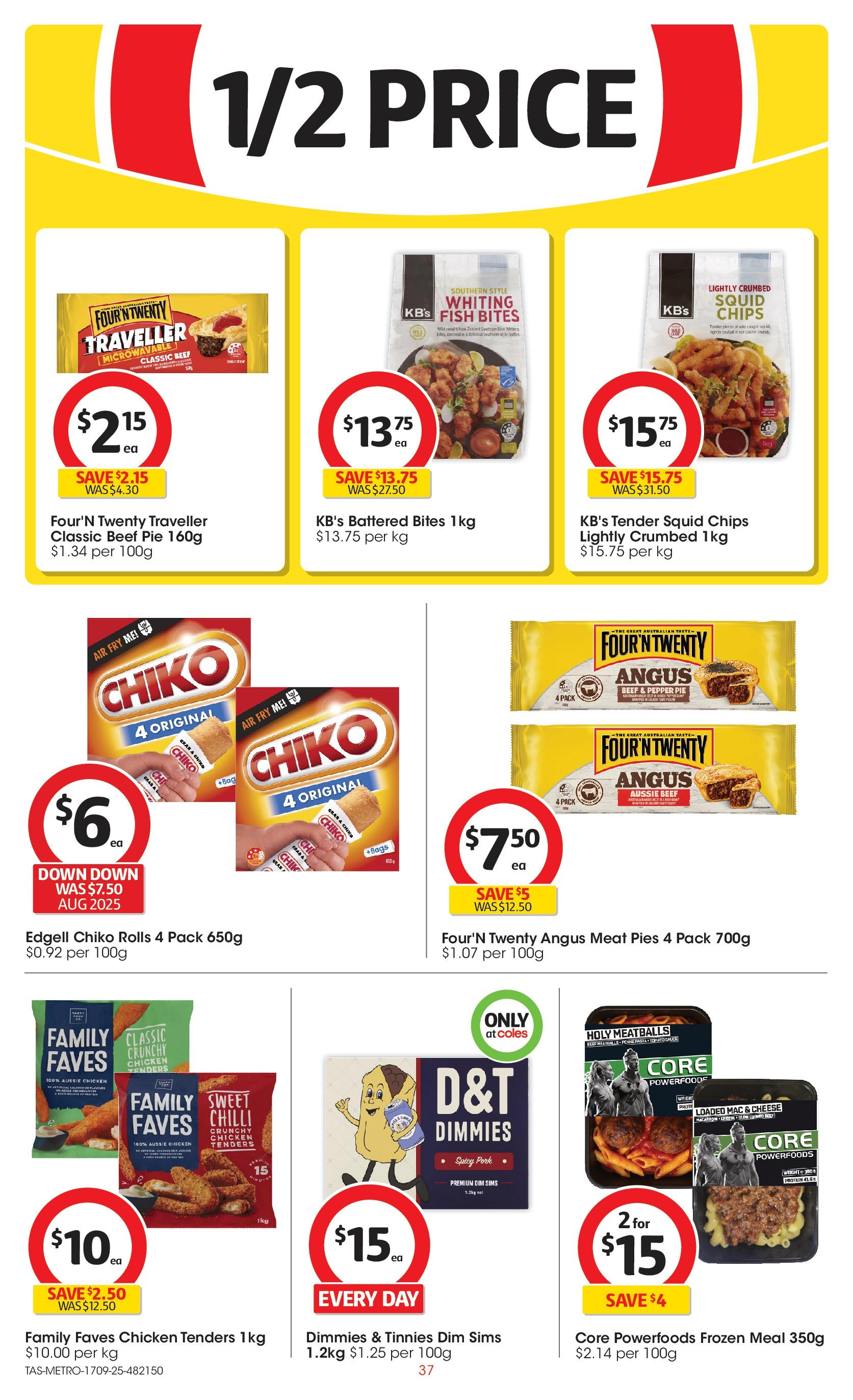 ﻿﻿Coles catalogue valid from 17/09/2025 > Online Australia | Page: 37 | Products: Cheese, Beef, Meat, Bag