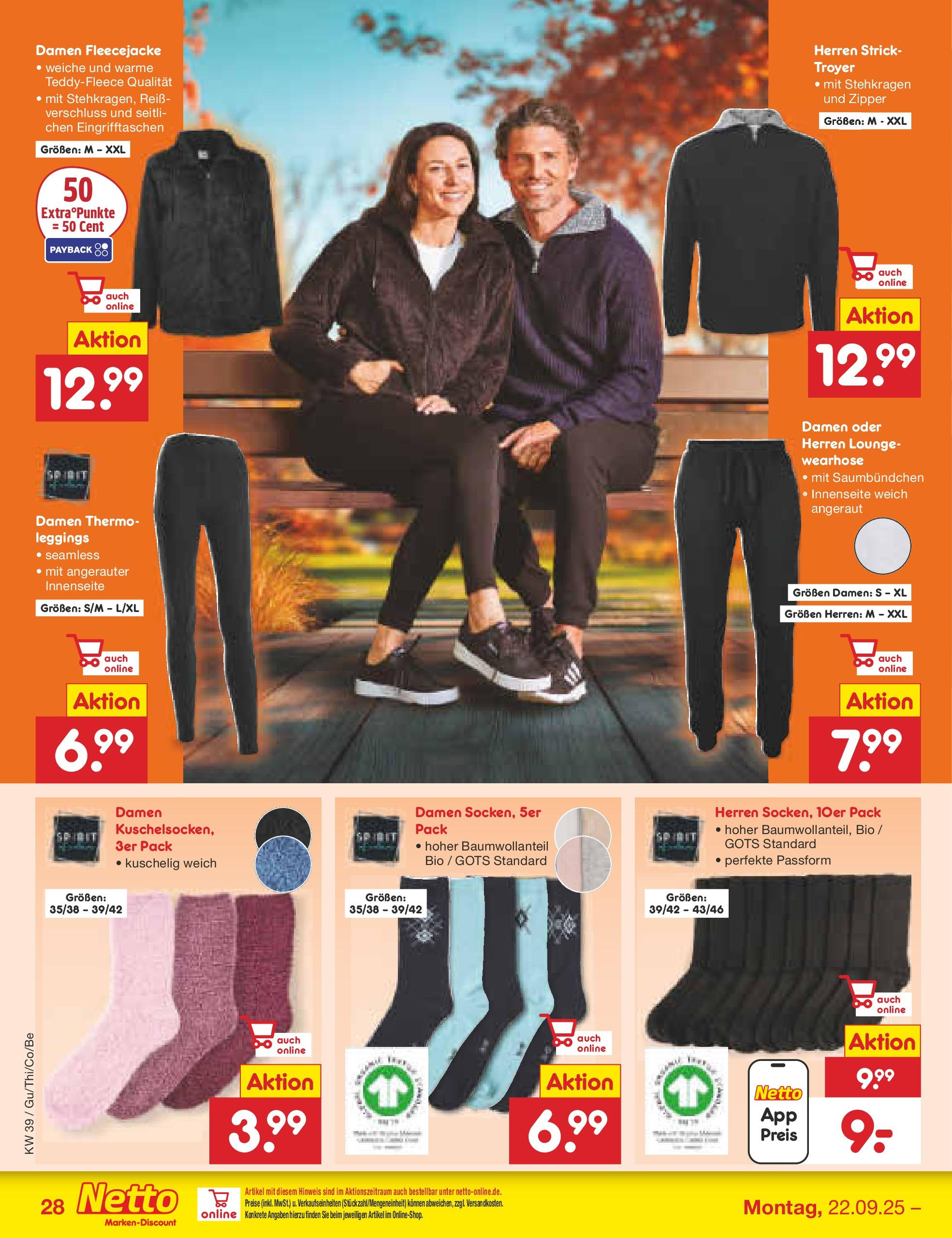 Netto Marken-Discount prospekt Bitterfeld-Wolfen	 (ab 21.09.2025) » Angebote | Seite: 28 | Produkte: Leggings