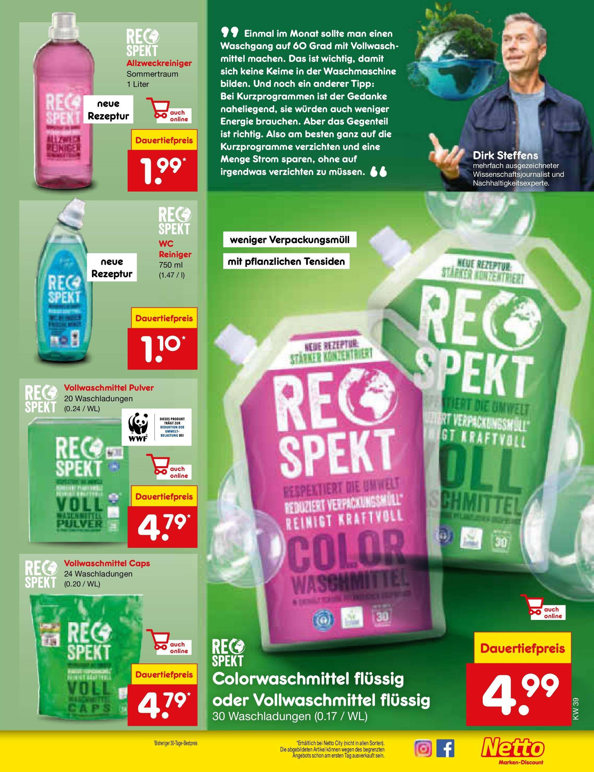 Netto Marken-Discount prospekt Bitterfeld-Wolfen	 (ab 21.09.2025) » Angebote | Seite: 49 | Produkte: Waschmaschine, Waschmittel