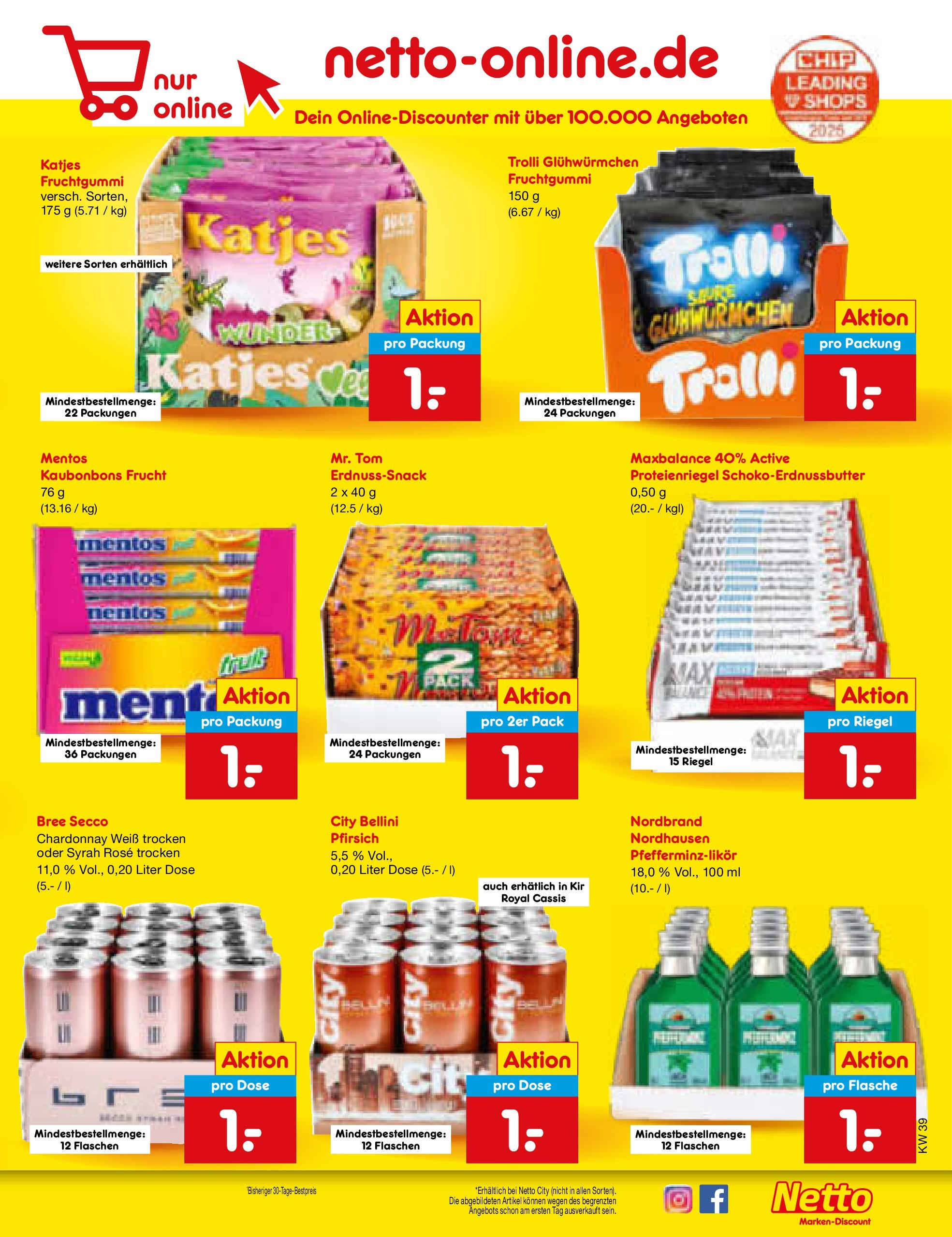 Netto Marken-Discount prospekt Bitterfeld-Wolfen	 (ab 21.09.2025) » Angebote | Seite: 53 | Produkte: Katjes, Bree, Pfirsich
