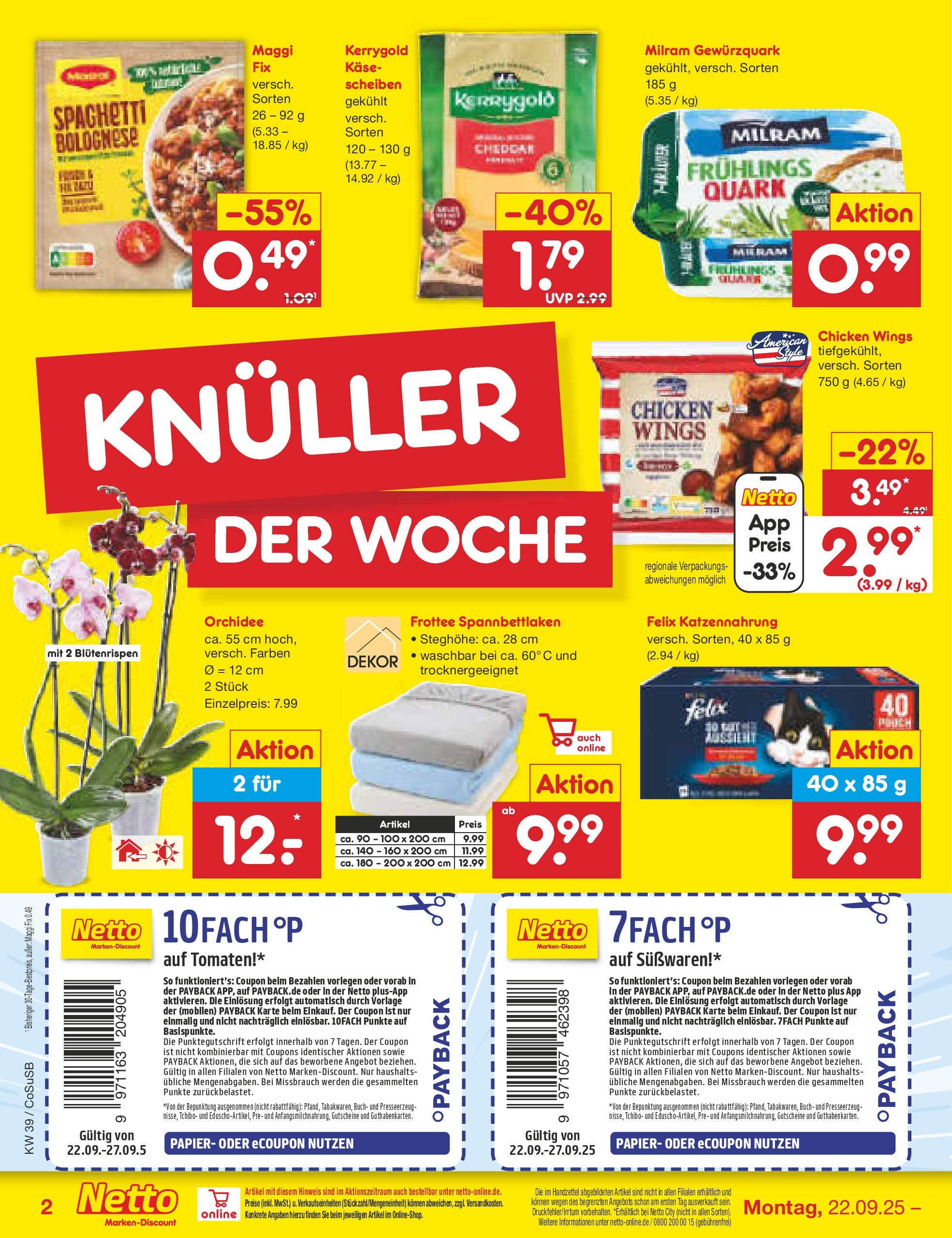 Netto Marken-Discount prospekt Bitterfeld-Wolfen	 (ab 21.09.2025) » Angebote | Seite: 2 | Produkte: Maggi, Quark, Orchidee, Tomaten