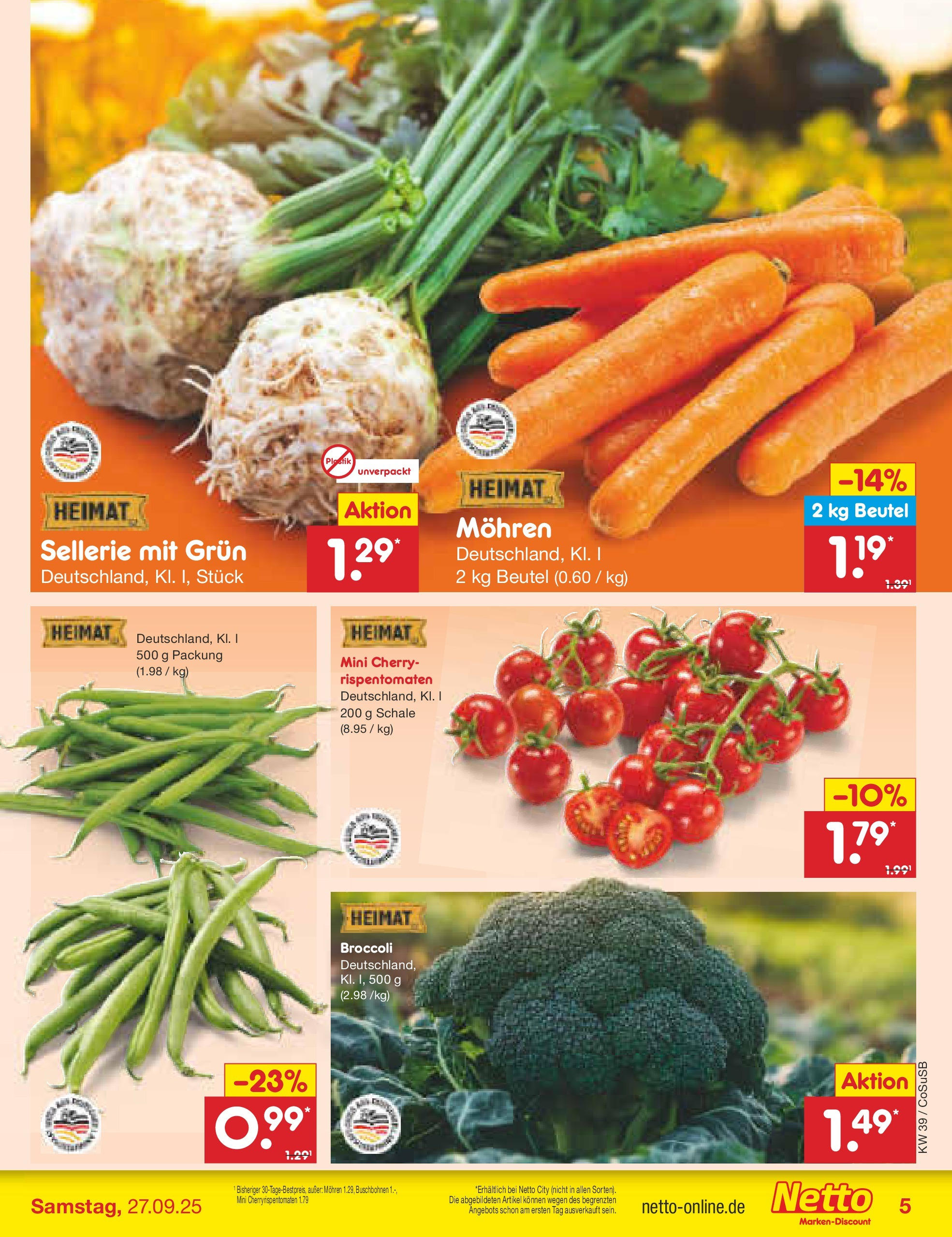 Netto Marken-Discount prospekt Bitterfeld-Wolfen	 (ab 21.09.2025) » Angebote | Seite: 5 | Produkte: Mohren