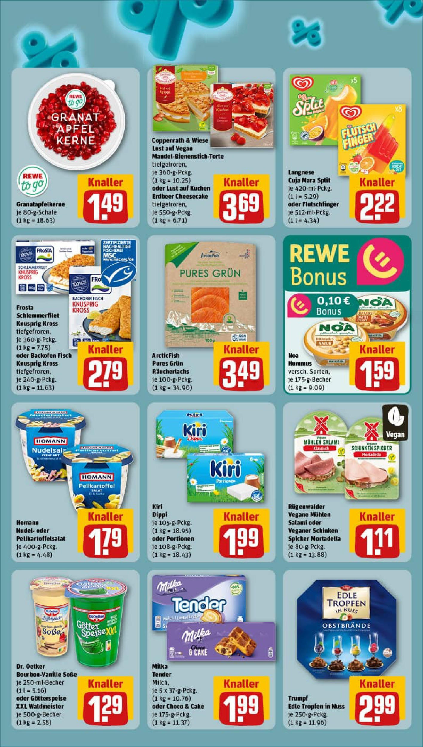 REWE Prospekt ab 21.09.2025 zum Blättern » Angebote | Seite: 5 | Produkte: Milka, Räucherlachs, Soße, Salami