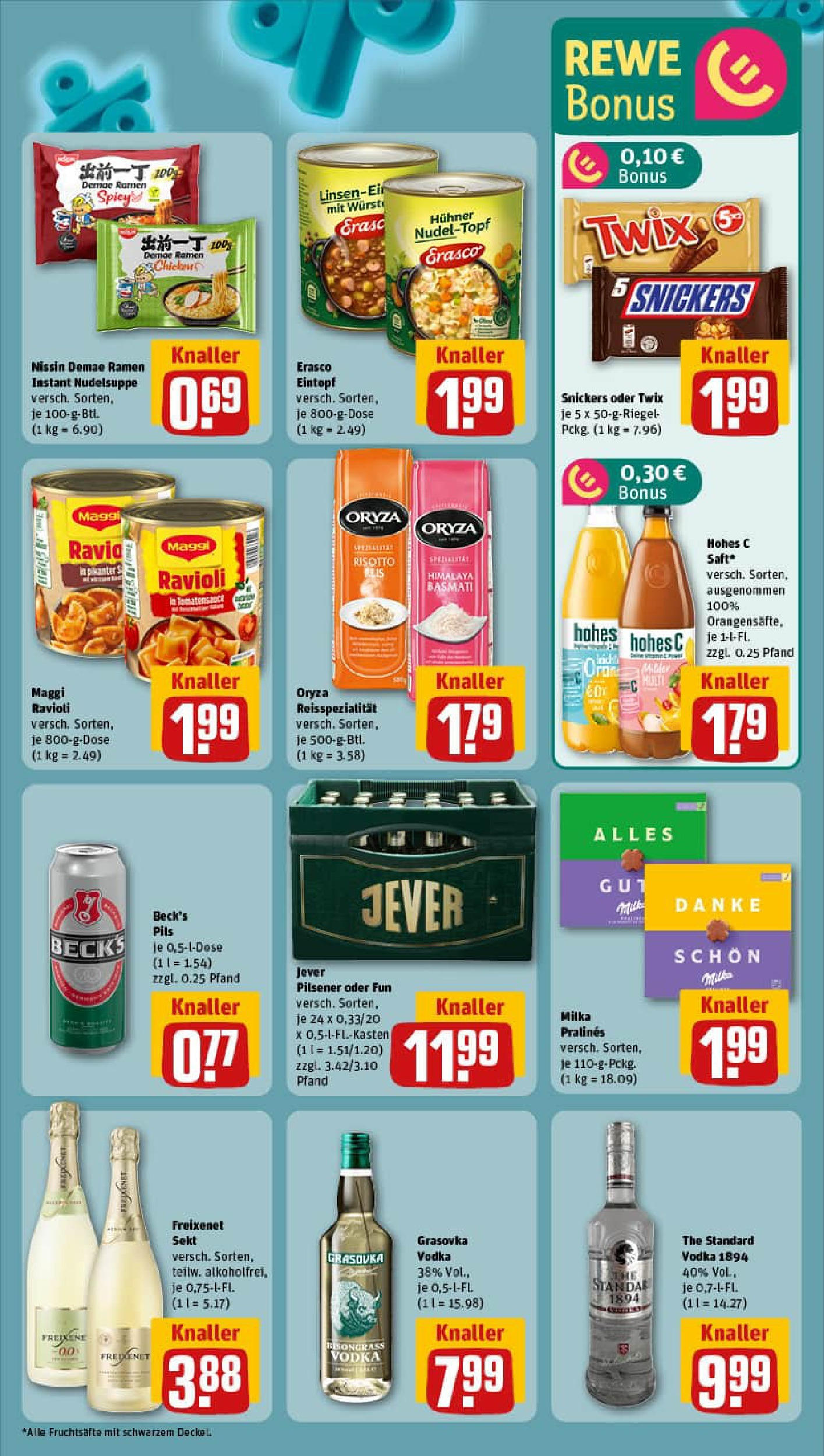 REWE Prospekt ab 21.09.2025 zum Blättern » Angebote | Seite: 7 | Produkte: Maggi, Freixenet, Milka, Hohes c