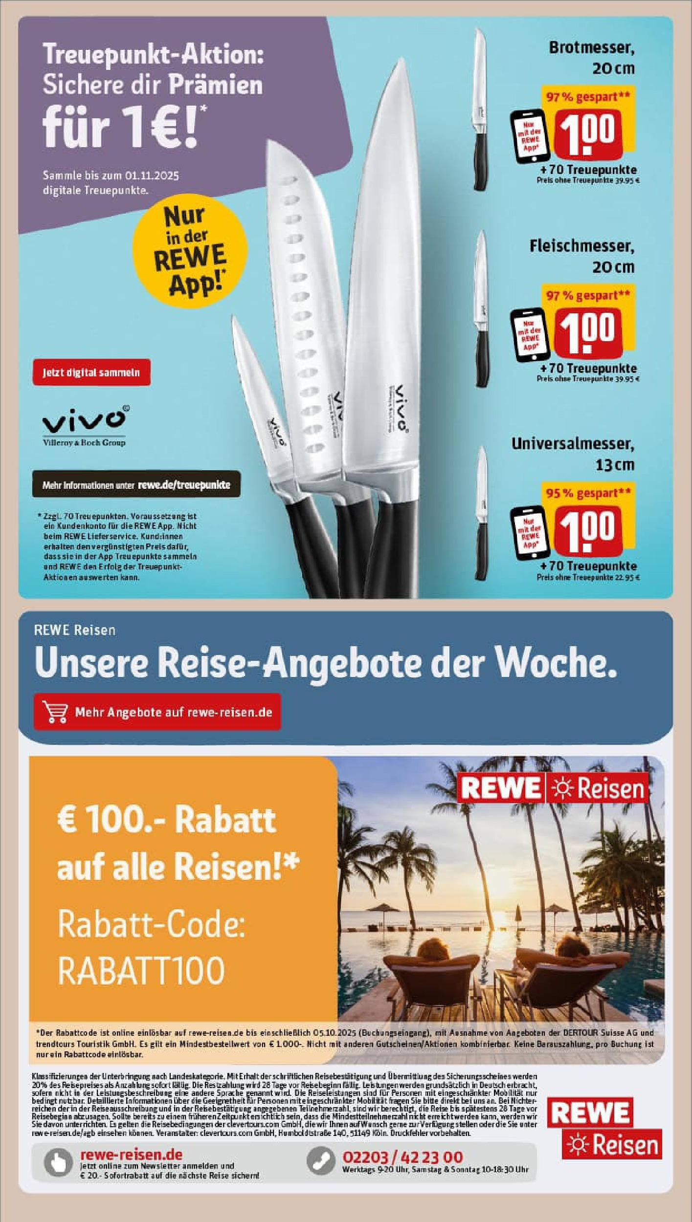REWE Prospekt ab 21.09.2025 zum Blättern » Angebote | Seite: 9 | Produkte: Vivo, Uhr