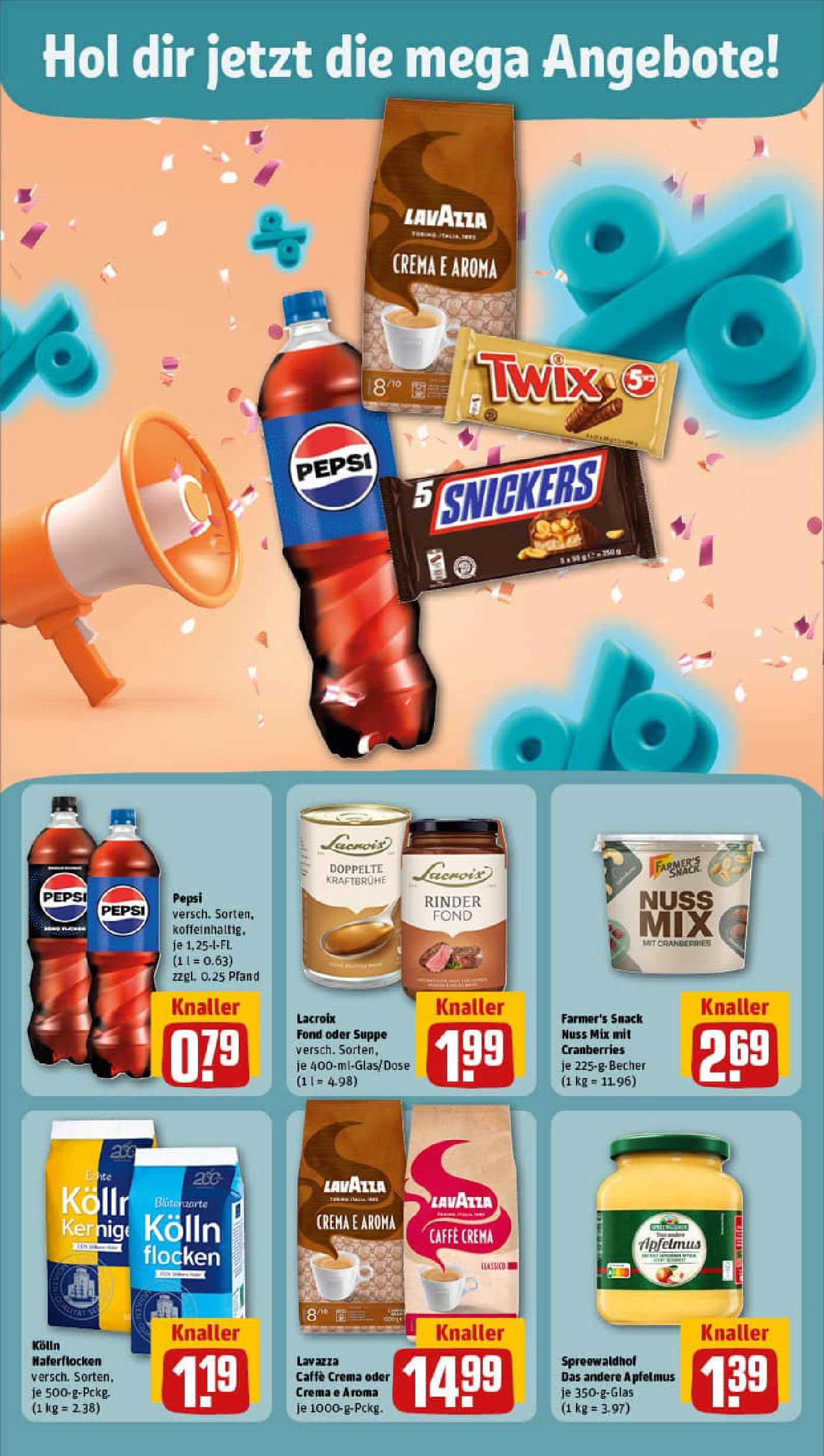 REWE Prospekt ab 21.09.2025 zum Blättern » Angebote | Seite: 6 | Produkte: Lavazza, Kolln, Apple, Twix