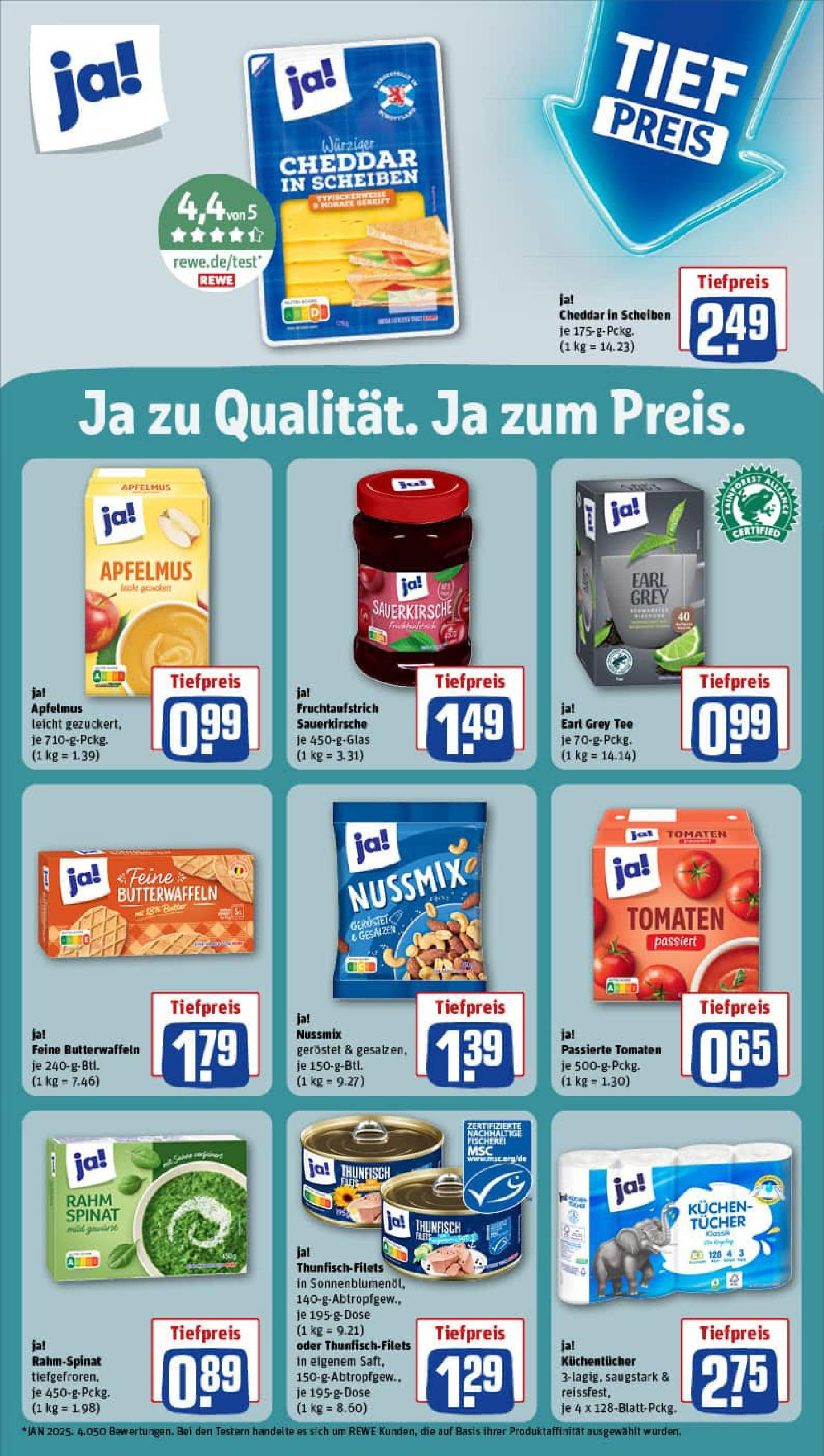 REWE Prospekt ab 21.09.2025 zum Blättern » Angebote | Seite: 23 | Produkte: Butter, Apple, Tee, Kuchen