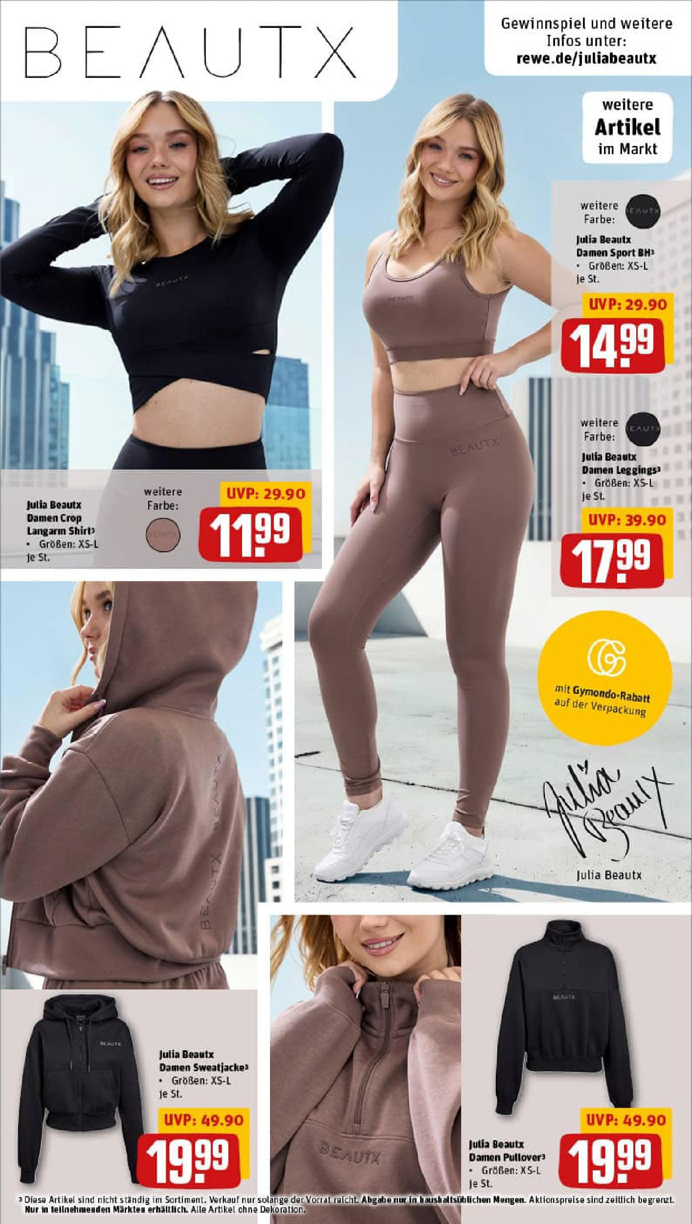 REWE Prospekt ab 21.09.2025 zum Blättern » Angebote | Seite: 26 | Produkte: Shirt, Sweatjacke, Sport BH, Leggings