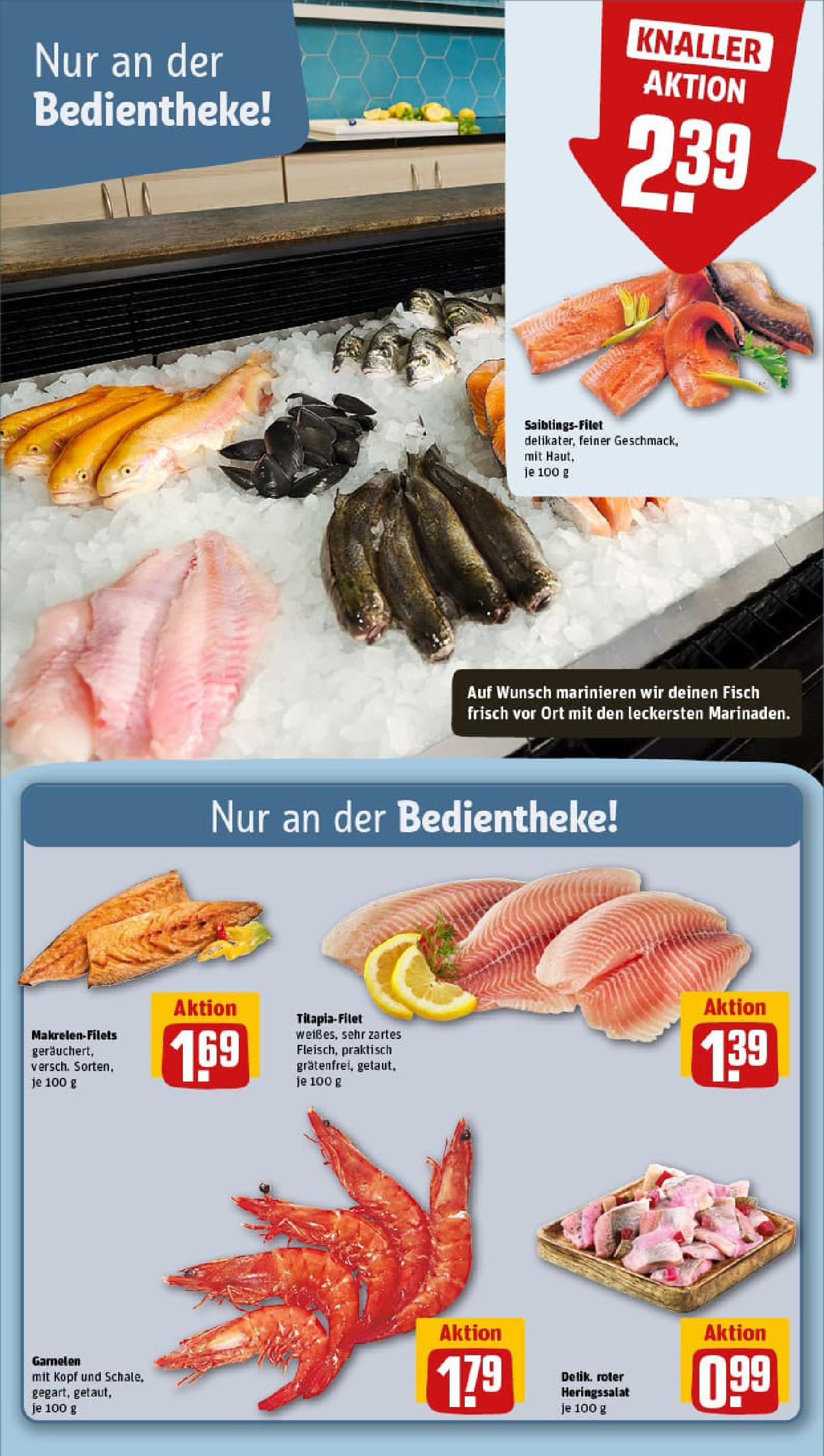 REWE Prospekt ab 21.09.2025 zum Blättern » Angebote | Seite: 29 | Produkte: Garnelen, Fisch, Salat