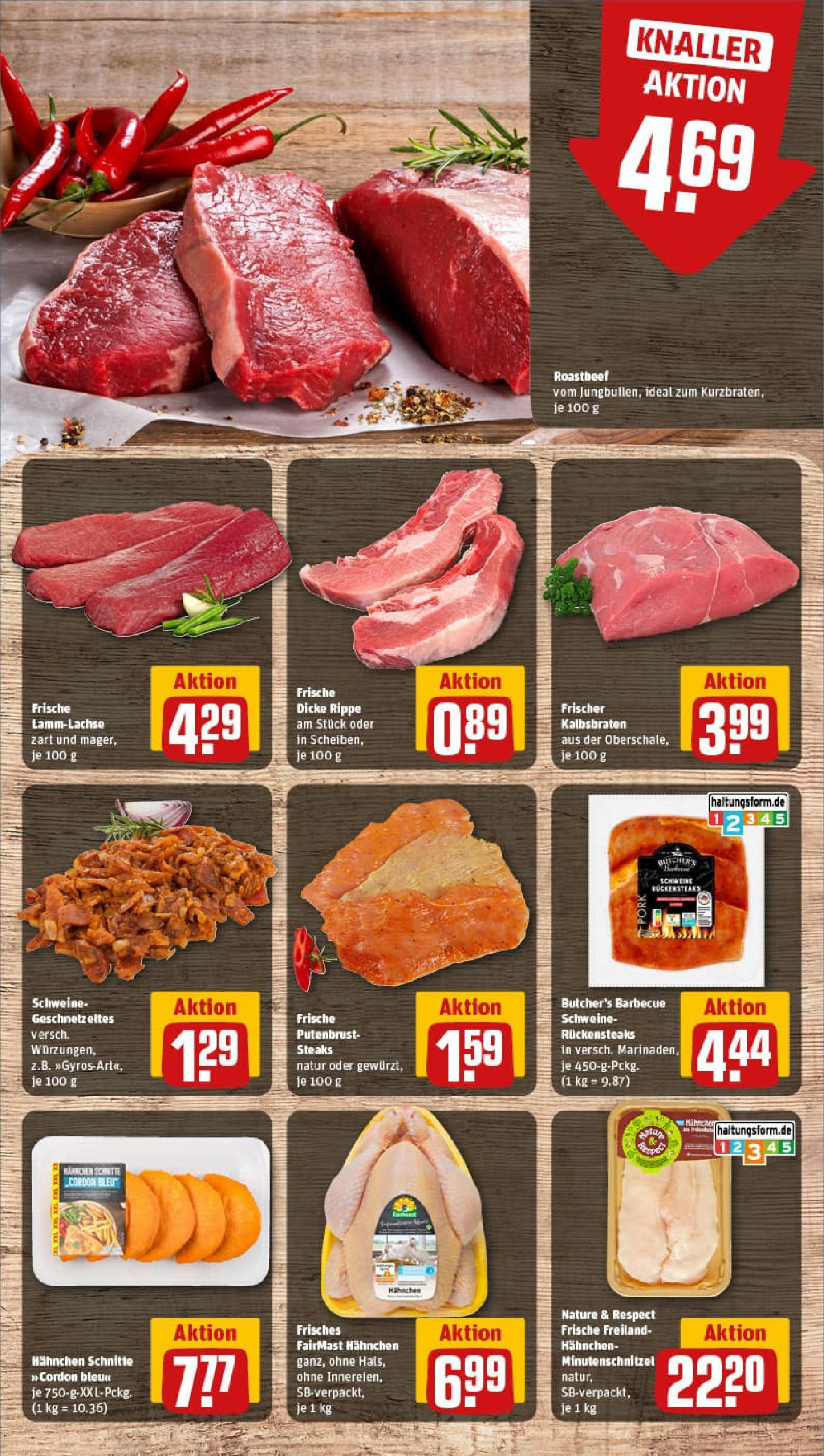 REWE Prospekt ab 21.09.2025 zum Blättern » Angebote | Seite: 12 | Produkte: Hahnchen, Roastbeef