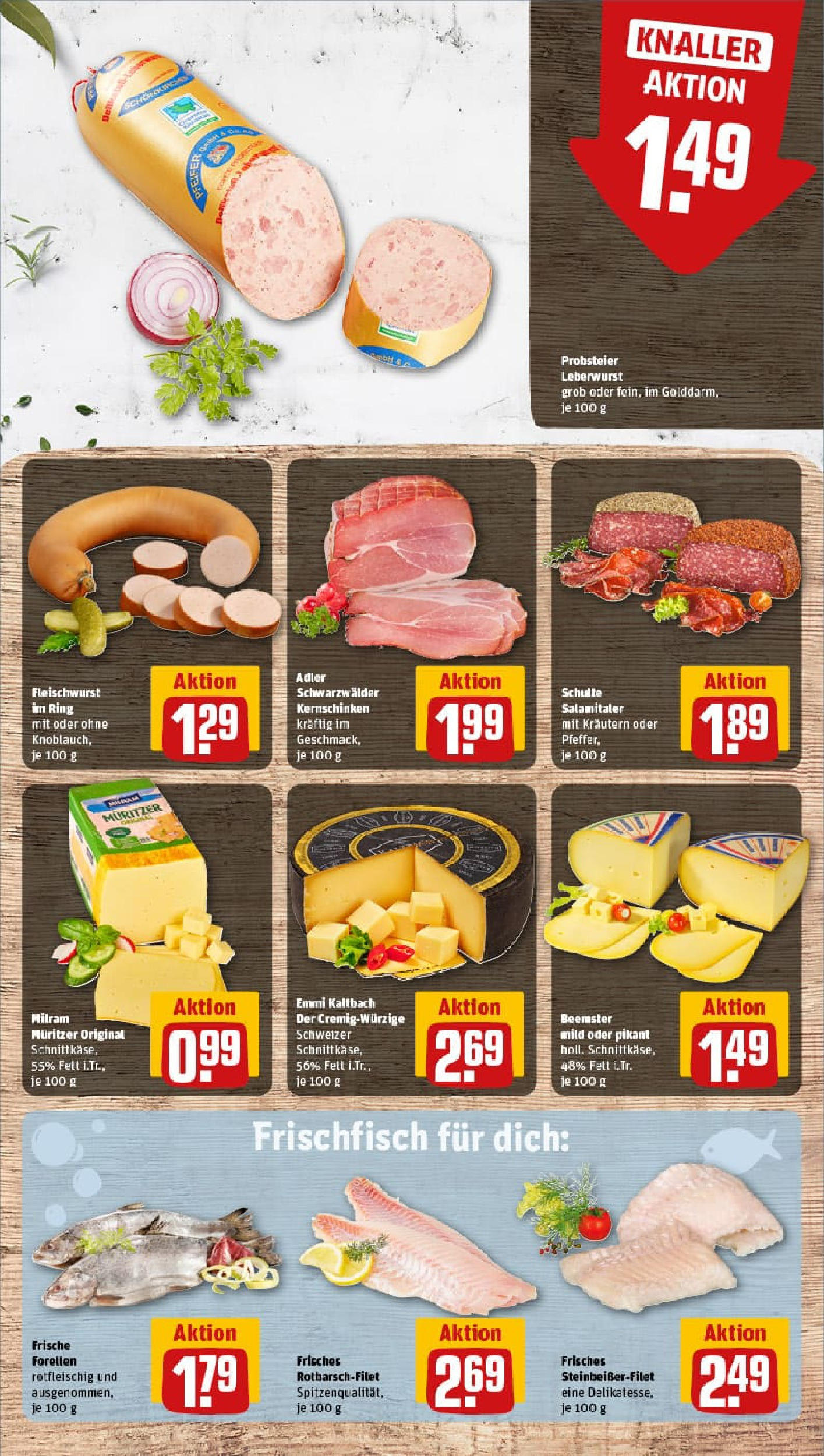 REWE Prospekt ab 21.09.2025 zum Blättern » Angebote | Seite: 13 | Produkte: Milram, Salami