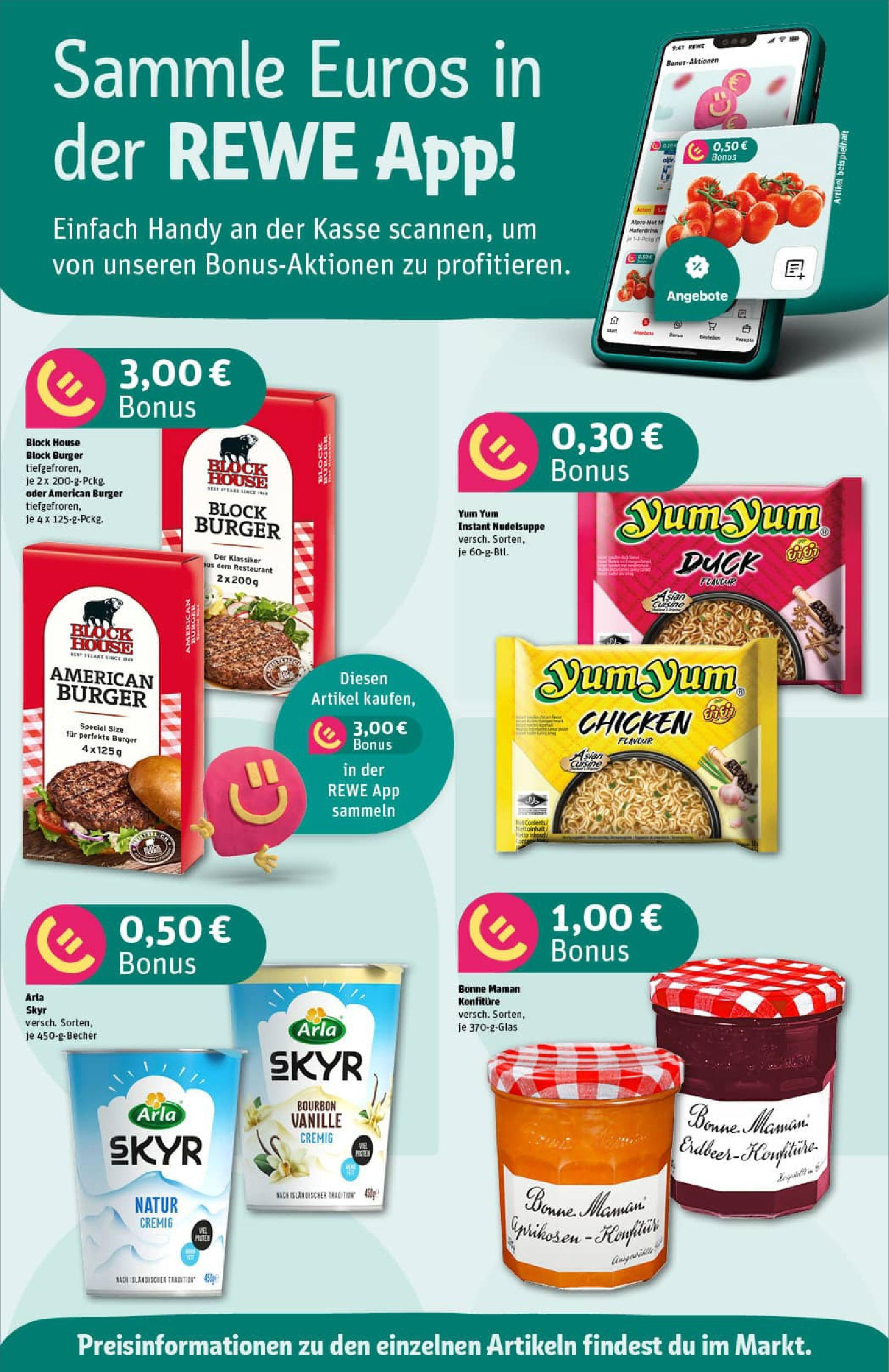 REWE Prospekt ab 21.09.2025 zum Blättern » Angebote | Seite: 2 | Produkte: Burger, Skyr, Bourbon, Bonne maman REWE Prospekt ab 21.09.2025 zum Blättern » Angebote | Seite: 2 | Produkte: Burger, Skyr, Bourbon, Bonne maman