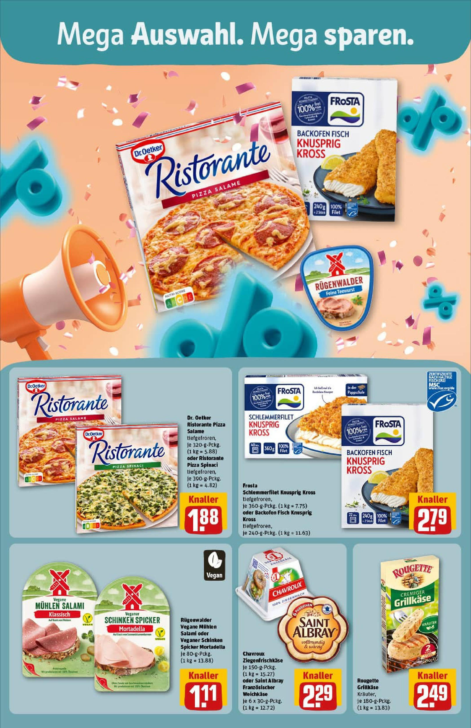 REWE Prospekt ab 21.09.2025 zum Blättern » Angebote | Seite: 4 | Produkte: Ristorante, Backofen, Salami, Schinken REWE Prospekt ab 21.09.2025 zum Blättern » Angebote | Seite: 4 | Produkte: Ristorante, Backofen, Salami, Schinken