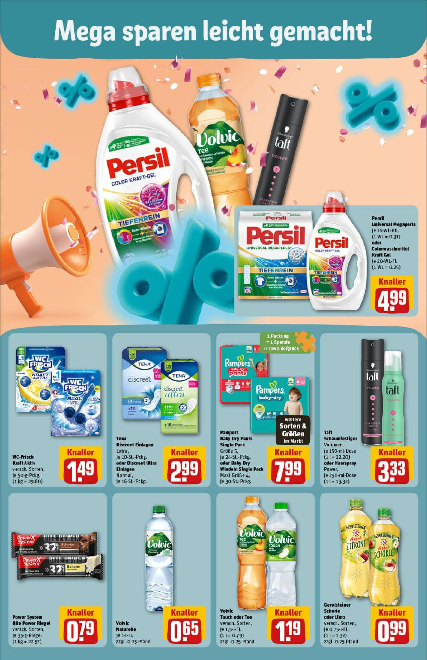 REWE Prospekt ab 21.09.2025 zum Blättern » Angebote | Seite: 8 | Produkte: Äpfel, Haarspray, Tee, Volvic REWE Prospekt ab 21.09.2025 zum Blättern » Angebote | Seite: 8 | Produkte: Äpfel, Haarspray, Tee, Volvic