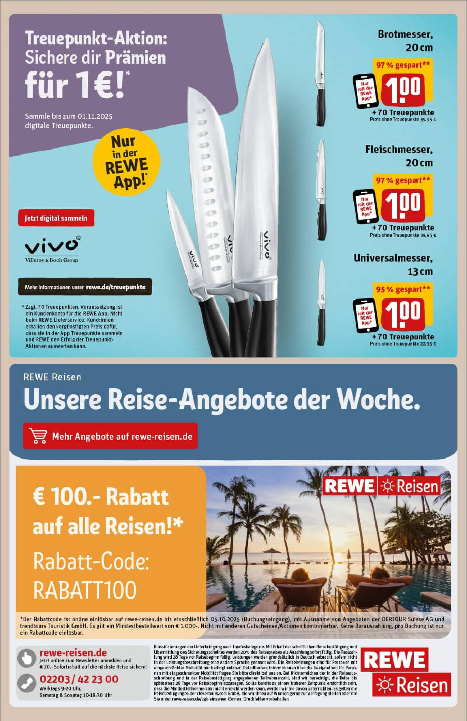 REWE Prospekt ab 21.09.2025 zum Blättern » Angebote | Seite: 9 | Produkte: Vivo, Uhr REWE Prospekt ab 21.09.2025 zum Blättern » Angebote | Seite: 9 | Produkte: Vivo, Uhr