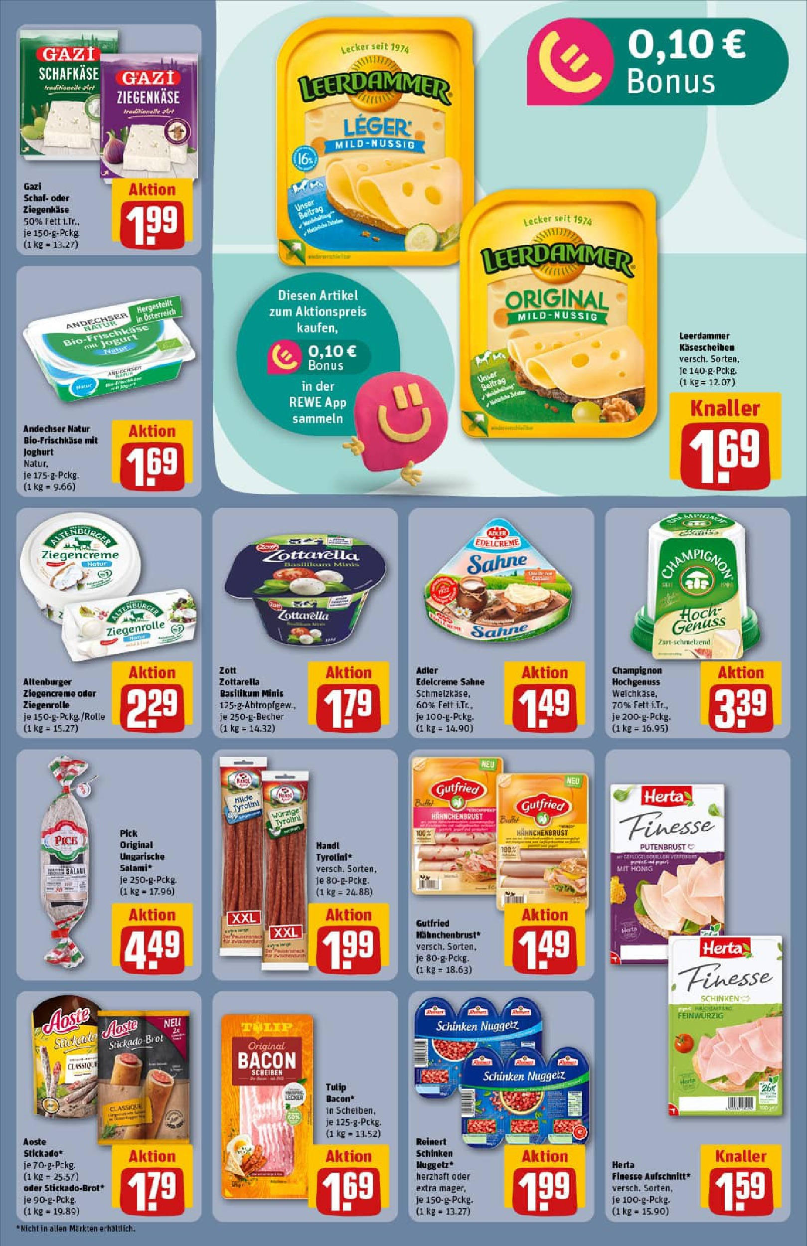 REWE Prospekt ab 21.09.2025 zum Blättern » Angebote | Seite: 23 | Produkte: Mozzarella, Ziegenkäse, Schinken, Sahne REWE Prospekt ab 21.09.2025 zum Blättern » Angebote | Seite: 23 | Produkte: Mozzarella, Ziegenkäse, Schinken, Sahne