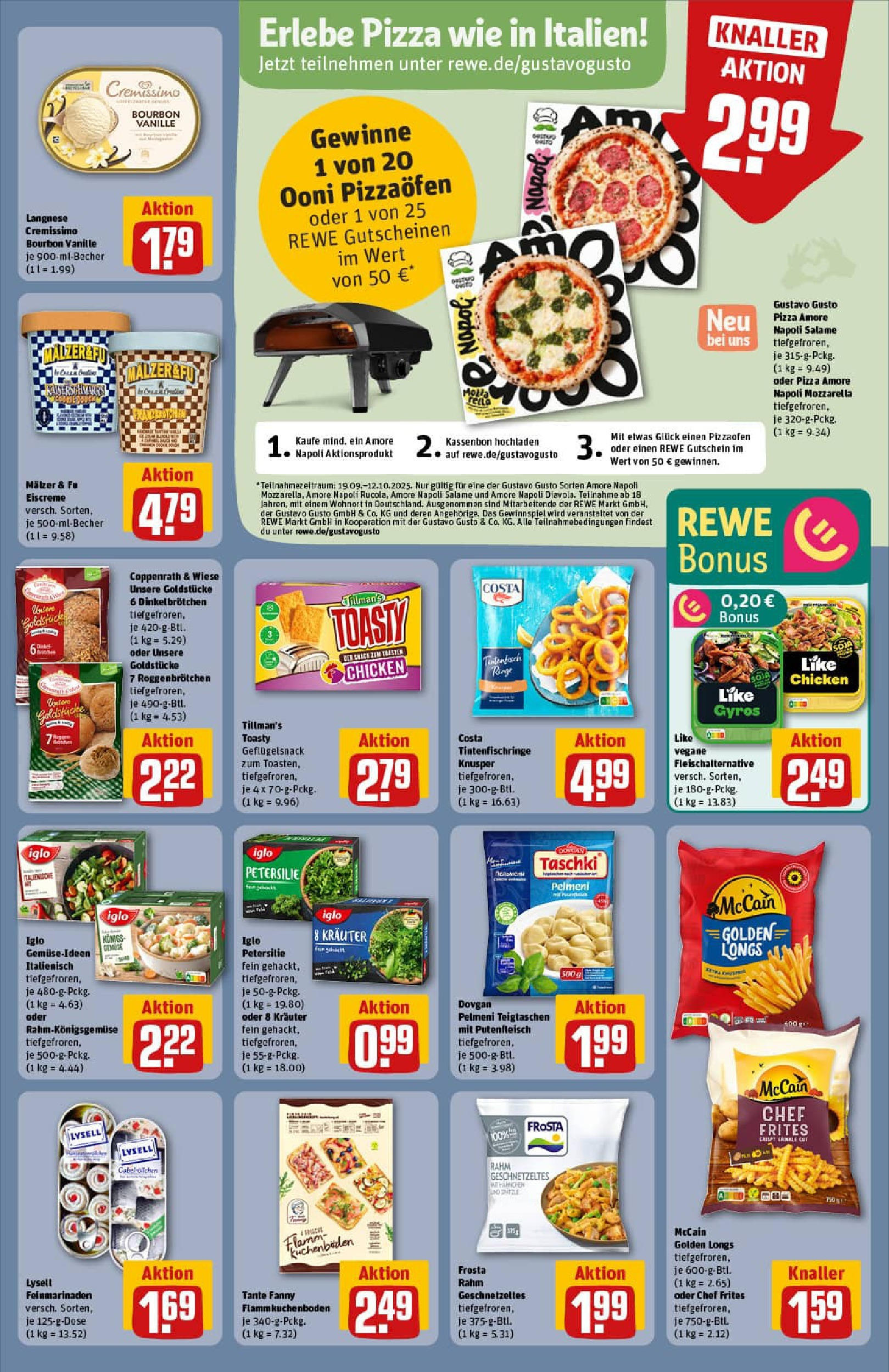 REWE Prospekt ab 21.09.2025 zum Blättern » Angebote | Seite: 25 | Produkte: Langnese cremissimo, Mozzarella, Tintenfisch, Bourbon REWE Prospekt ab 21.09.2025 zum Blättern » Angebote | Seite: 25 | Produkte: Langnese cremissimo, Mozzarella, Tintenfisch, Bourbon