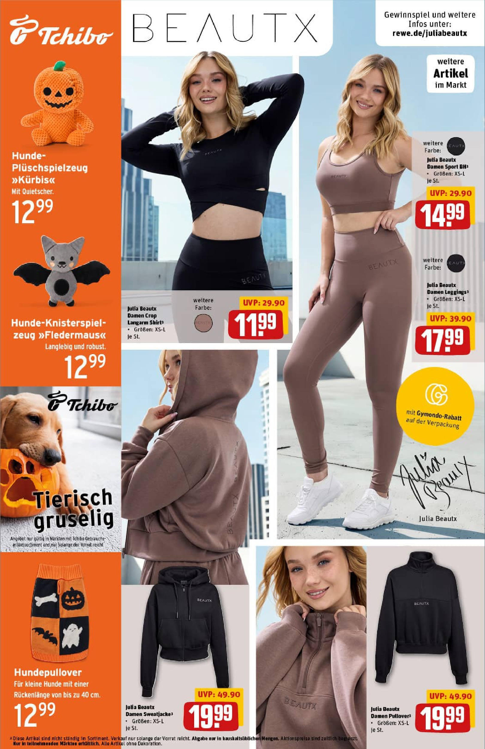 REWE Prospekt ab 21.09.2025 zum Blättern » Angebote | Seite: 36 | Produkte: Sweatshirt, Sport BH, Pullover, BH REWE Prospekt ab 21.09.2025 zum Blättern » Angebote | Seite: 36 | Produkte: Sweatshirt, Sport BH, Pullover, BH
