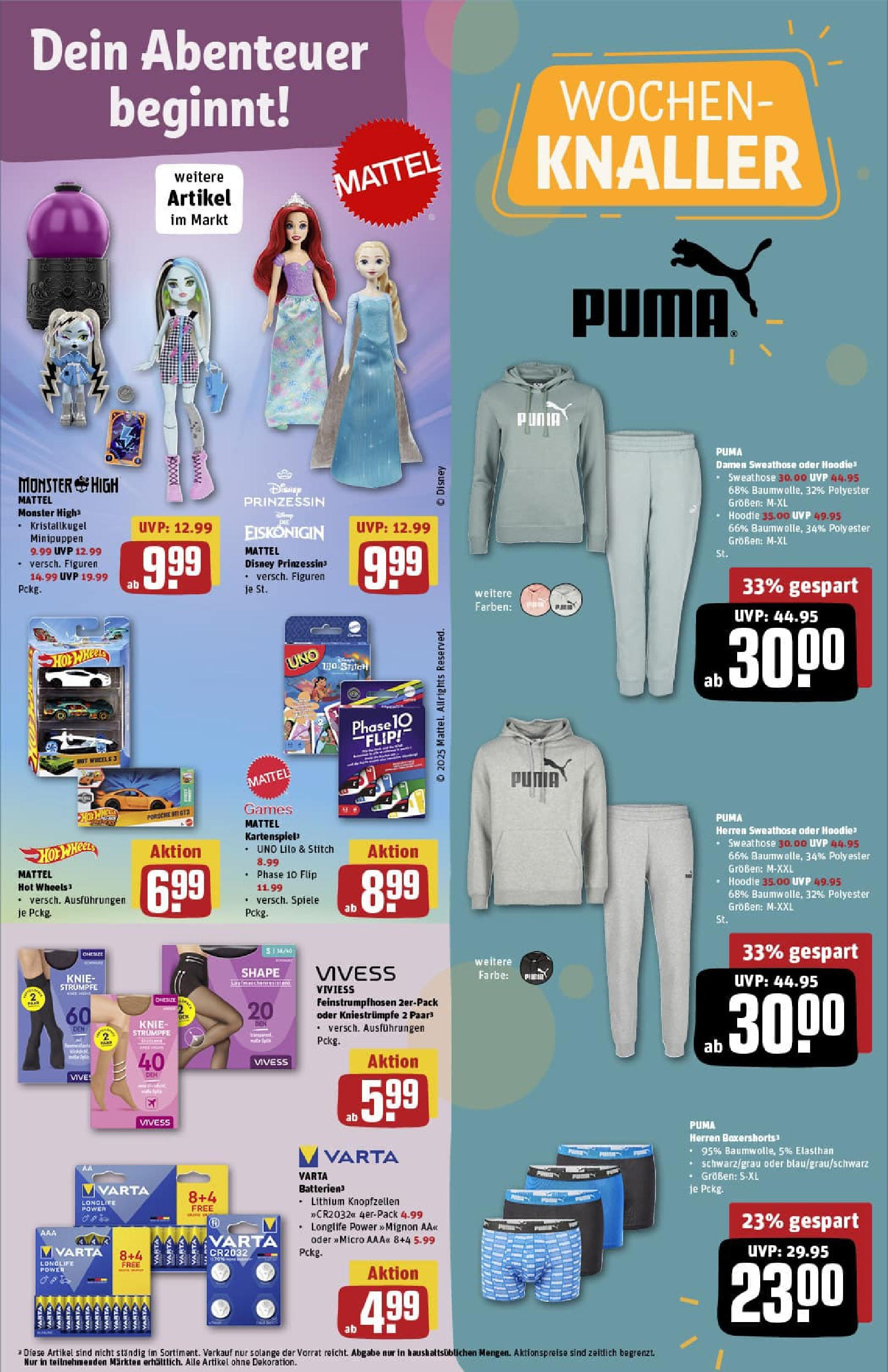 REWE Prospekt ab 21.09.2025 zum Blättern » Angebote | Seite: 37 | Produkte: Strümpfe, Sweathose, Hoodie, Monster REWE Prospekt ab 21.09.2025 zum Blättern » Angebote | Seite: 37 | Produkte: Strümpfe, Sweathose, Hoodie, Monster