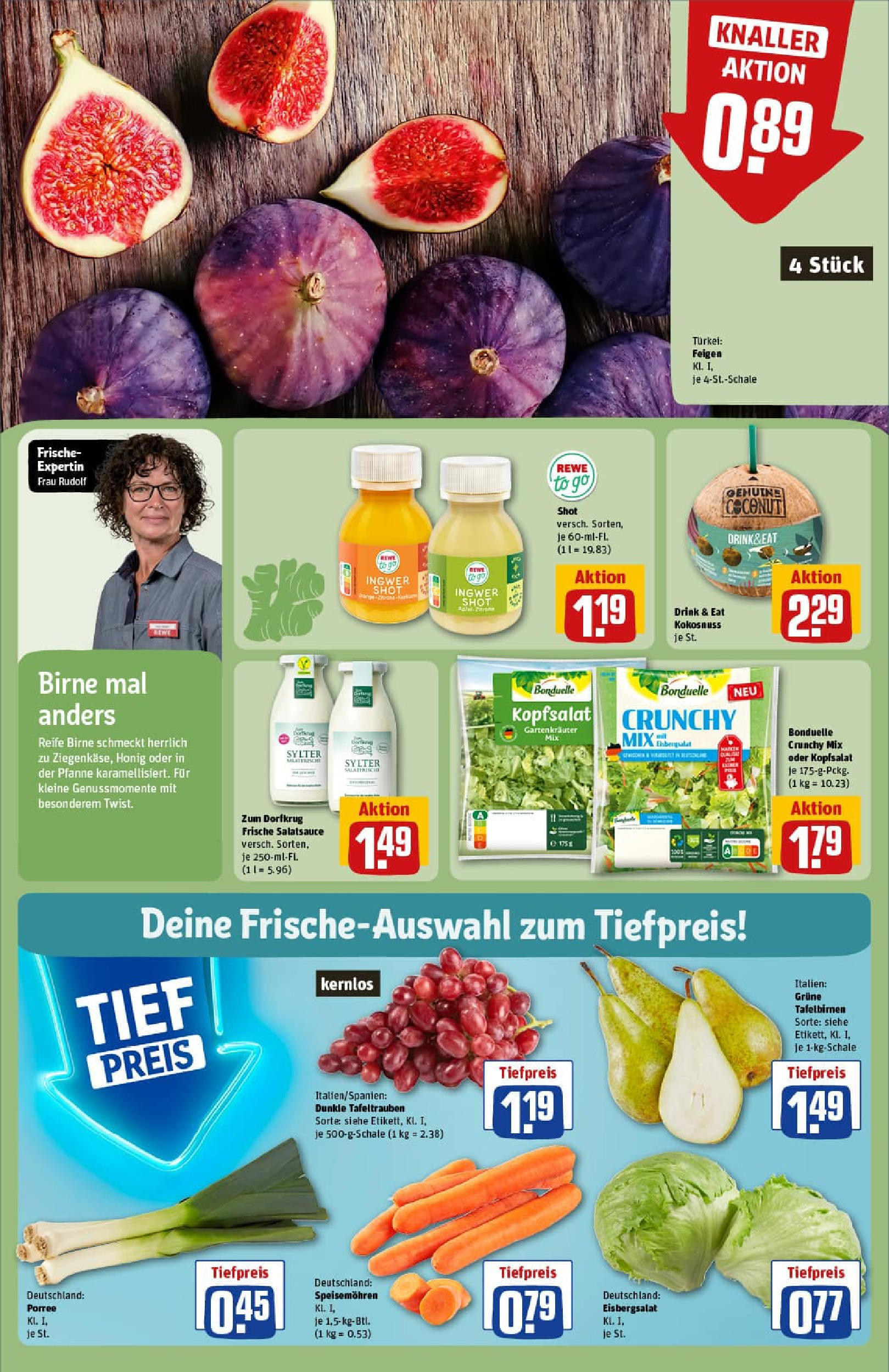 REWE Prospekt ab 21.09.2025 zum Blättern » Angebote | Seite: 10 | Produkte: Dressing, Eisbergsalat, Birne REWE Prospekt ab 21.09.2025 zum Blättern » Angebote | Seite: 10 | Produkte: Dressing, Eisbergsalat, Birne