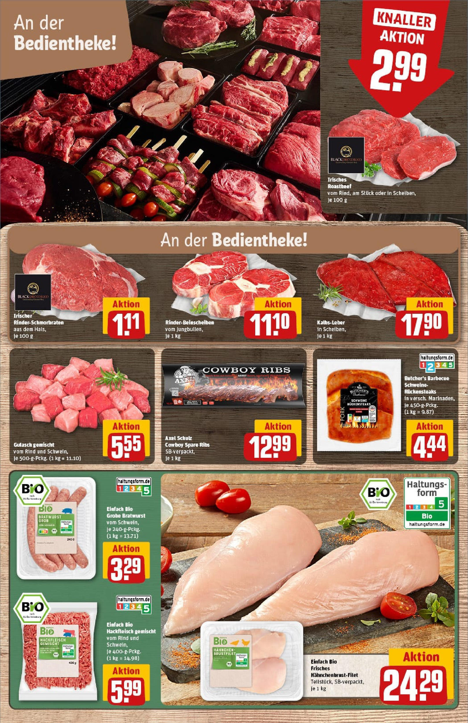 REWE Prospekt ab 21.09.2025 zum Blättern » Angebote | Seite: 17 | Produkte: Hahnchen, Spare ribs, Kalbsleber, Hackfleisch REWE Prospekt ab 21.09.2025 zum Blättern » Angebote | Seite: 17 | Produkte: Hahnchen, Spare ribs, Kalbsleber, Hackfleisch