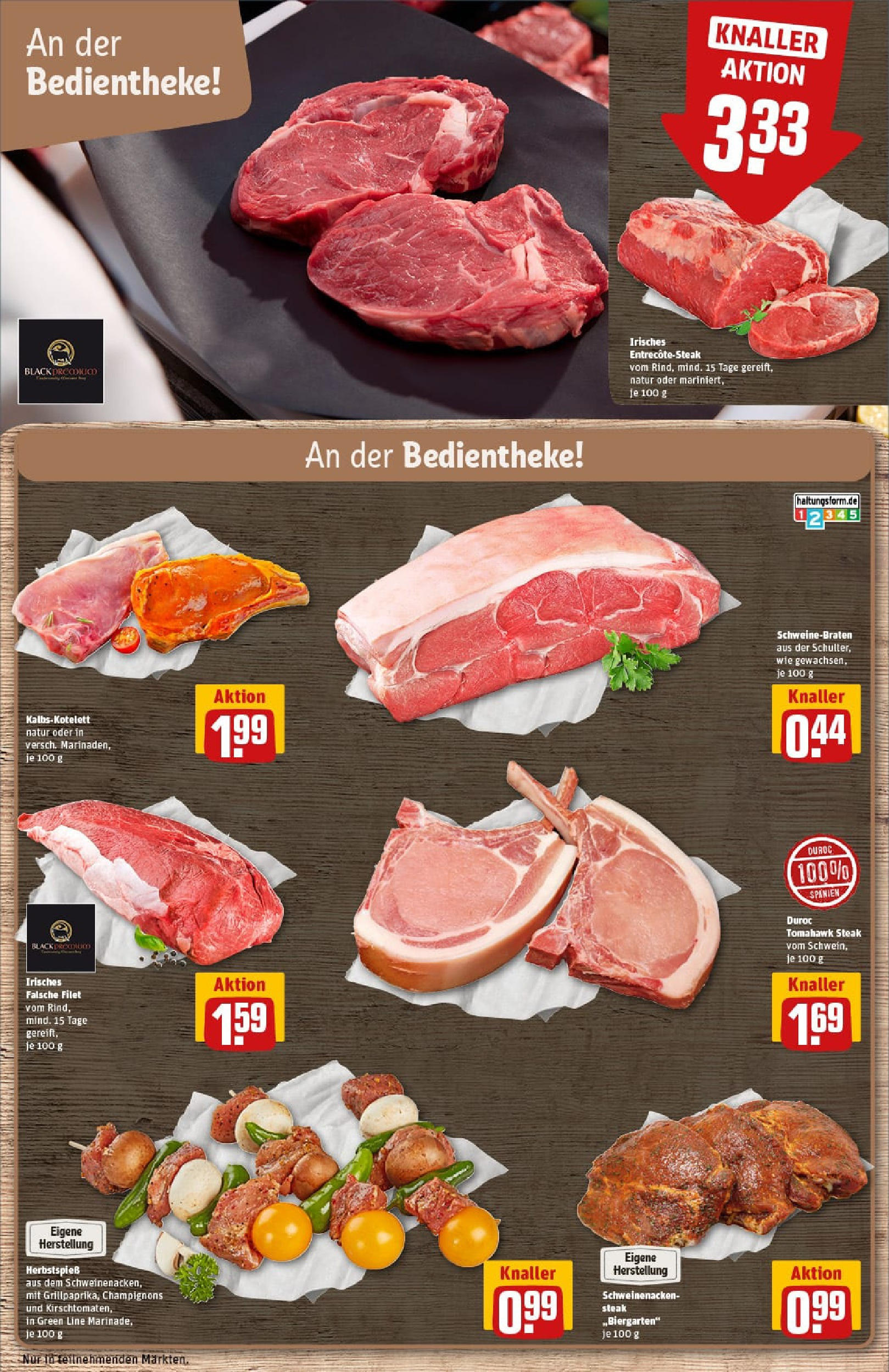 REWE Prospekt ab 21.09.2025 zum Blättern » Angebote | Seite: 18 | Produkte: Schweinenacken, Champignons, Steak REWE Prospekt ab 21.09.2025 zum Blättern » Angebote | Seite: 18 | Produkte: Schweinenacken, Champignons, Steak