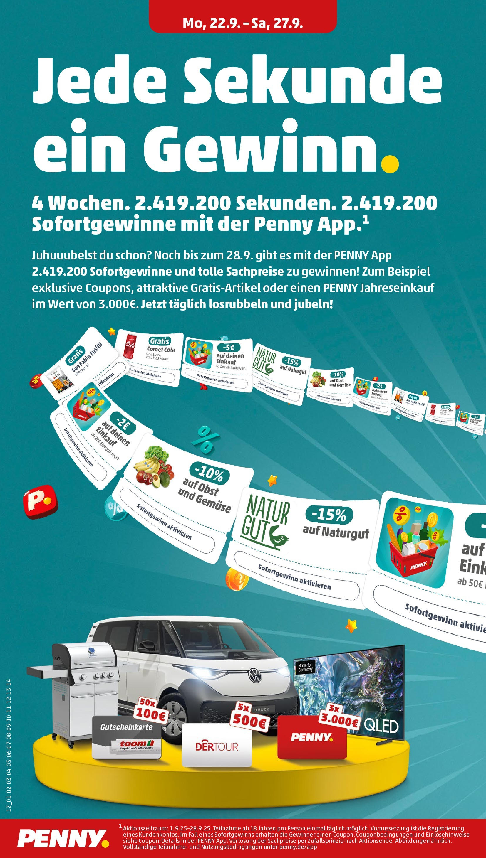 Penny Prospekt ab 22.09.2025 » Angebote Online | Seite: 12 | Produkte: Cola, Gemüse, Obst