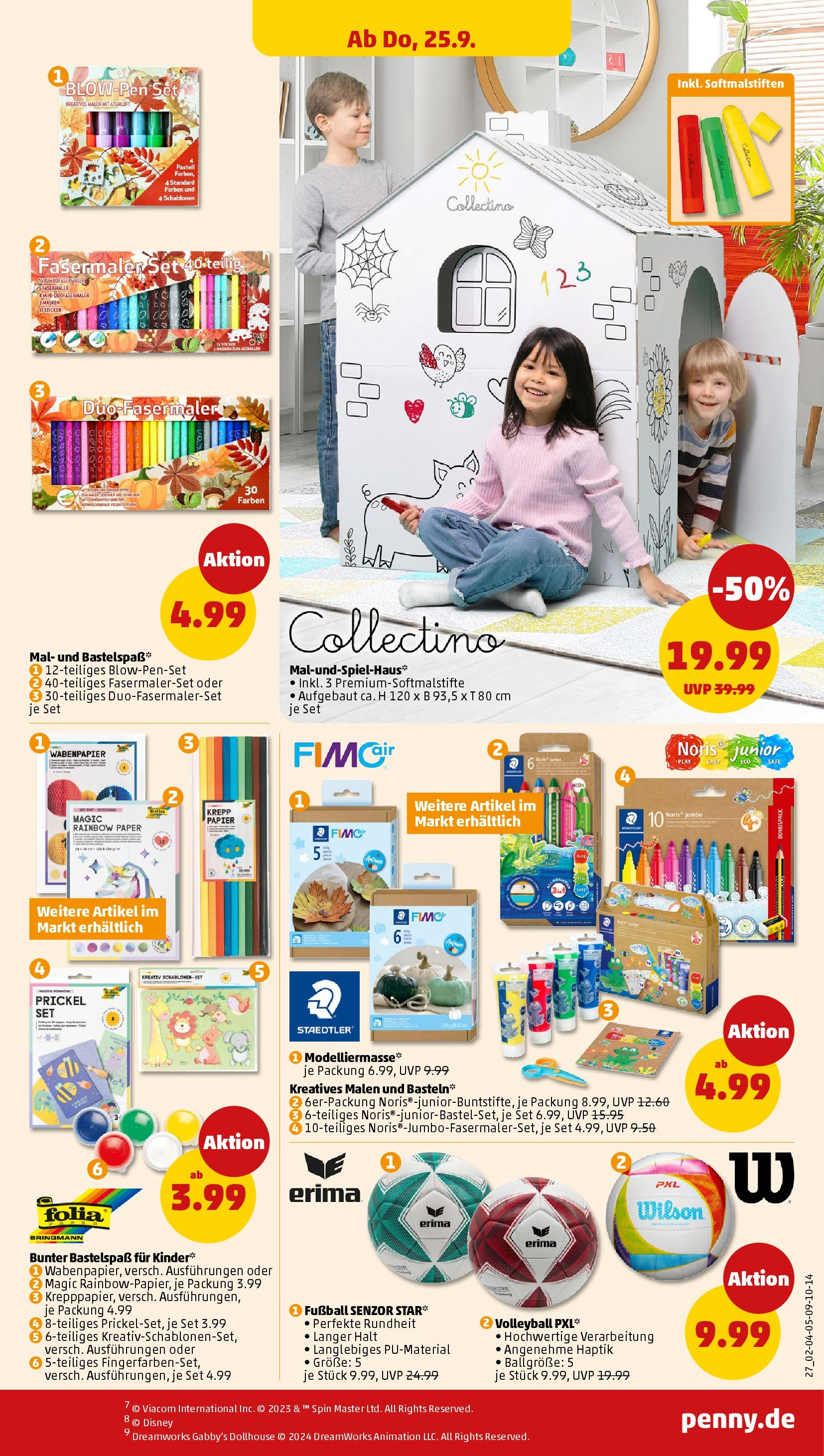 Penny Prospekt ab 22.09.2025 » Angebote Online | Seite: 27 | Produkte: Fußball, Volleyball